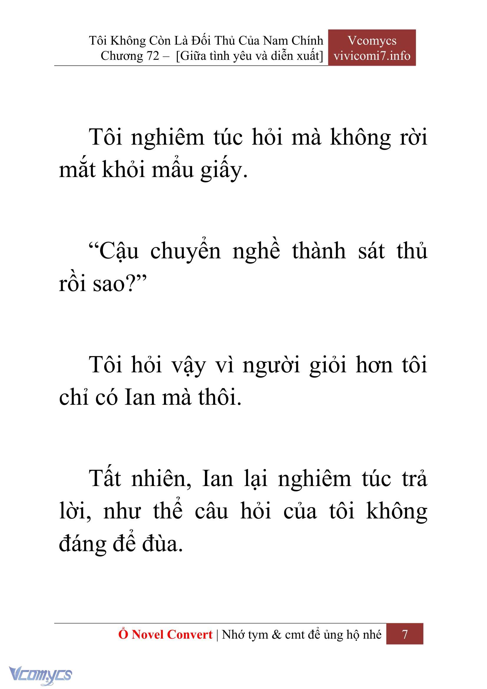 [Novel] Tôi Không Còn Là Đối Thủ Của Nam Chính Chapter  72 - 9