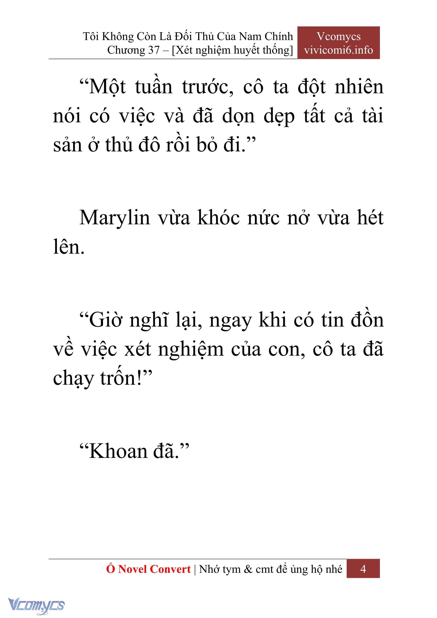 [Novel] Tôi Không Còn Là Đối Thủ Của Nam Chính Chapter  37 - 6