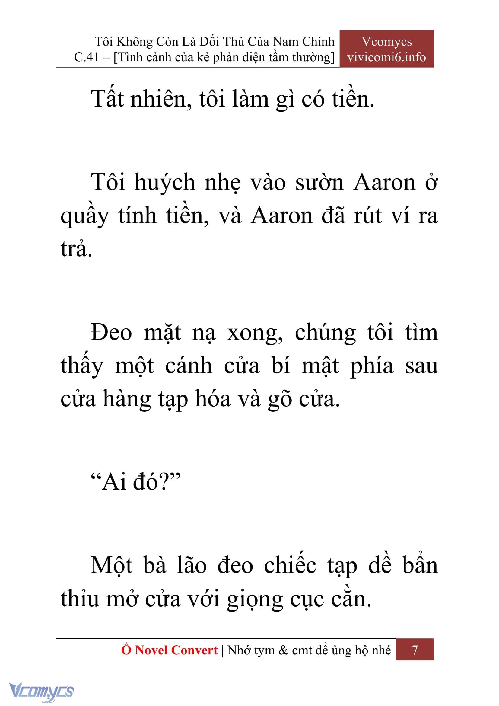 [Novel] Tôi Không Còn Là Đối Thủ Của Nam Chính Chapter  41 - 9