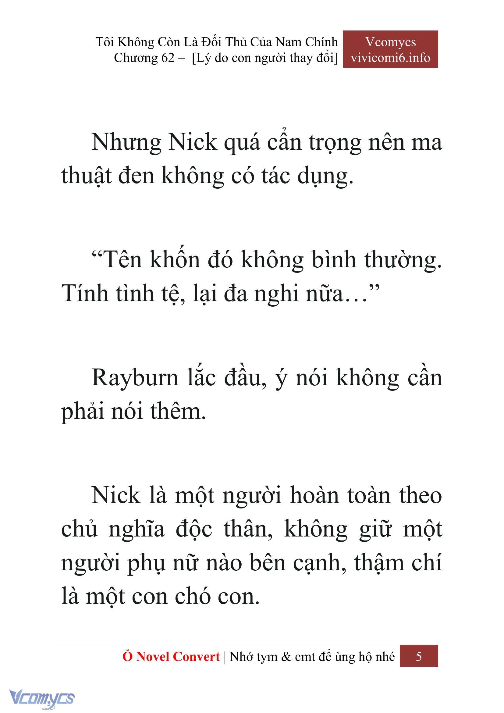 [Novel] Tôi Không Còn Là Đối Thủ Của Nam Chính Chapter  62 - 7