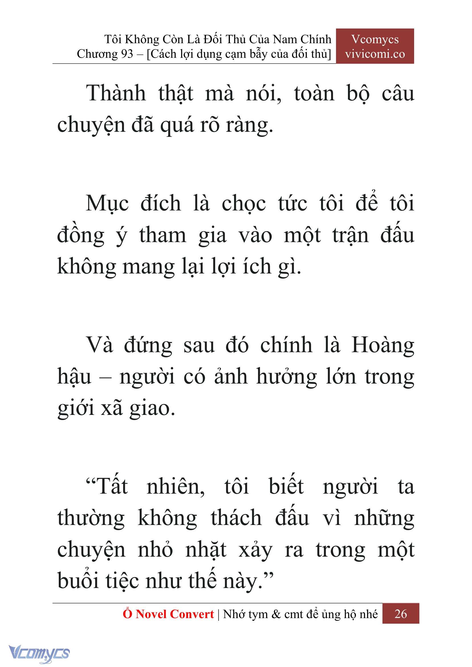 [Novel] Tôi Không Còn Là Đối Thủ Của Nam Chính Chapter  93 - 28