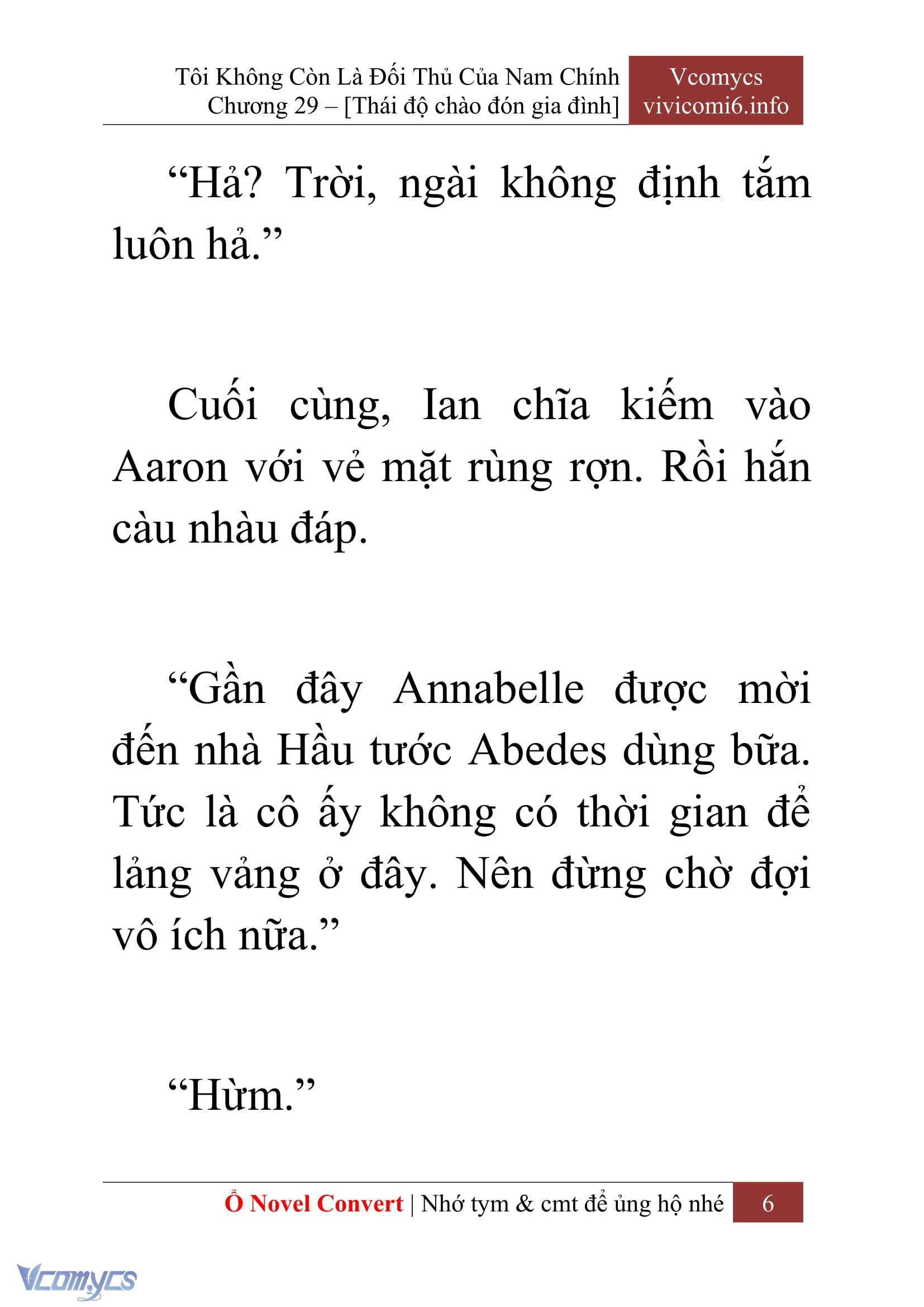 [Novel] Tôi Không Còn Là Đối Thủ Của Nam Chính Chapter  29 - 8
