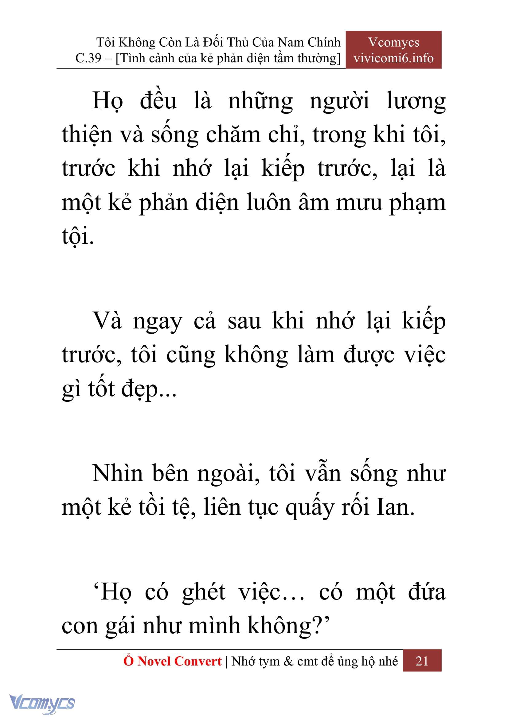 [Novel] Tôi Không Còn Là Đối Thủ Của Nam Chính Chapter  39 - 23