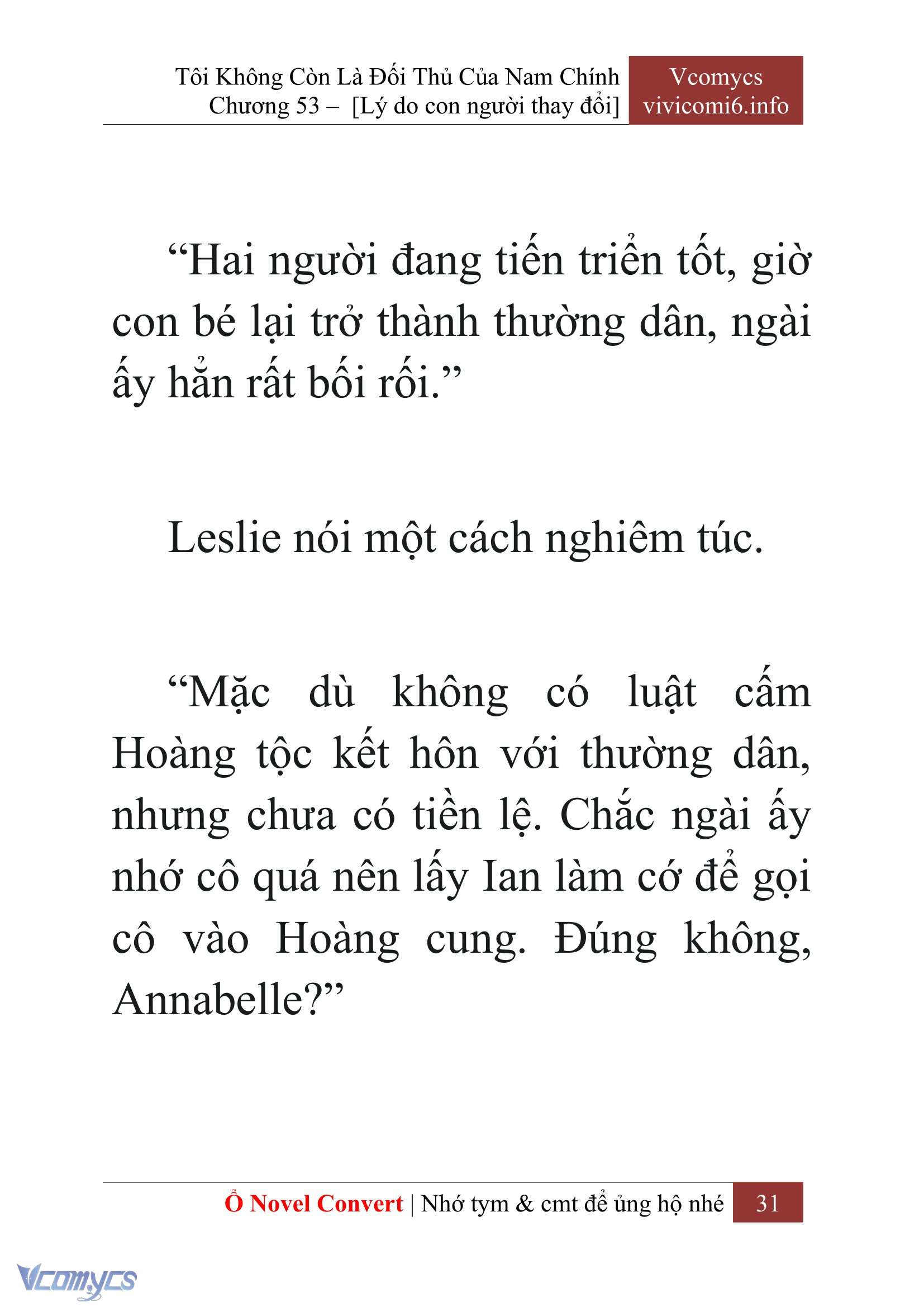 [Novel] Tôi Không Còn Là Đối Thủ Của Nam Chính Chapter  53 - 33