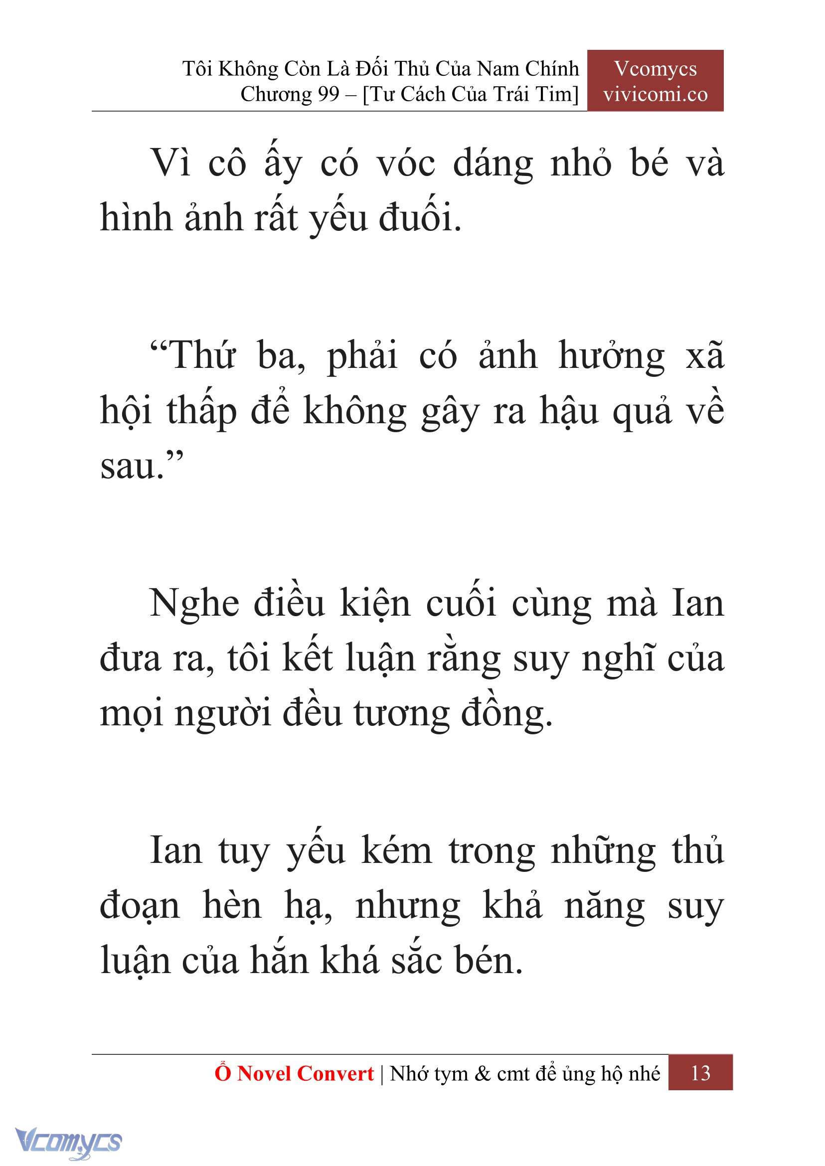 [Novel] Tôi Không Còn Là Đối Thủ Của Nam Chính Chapter  99 - 15