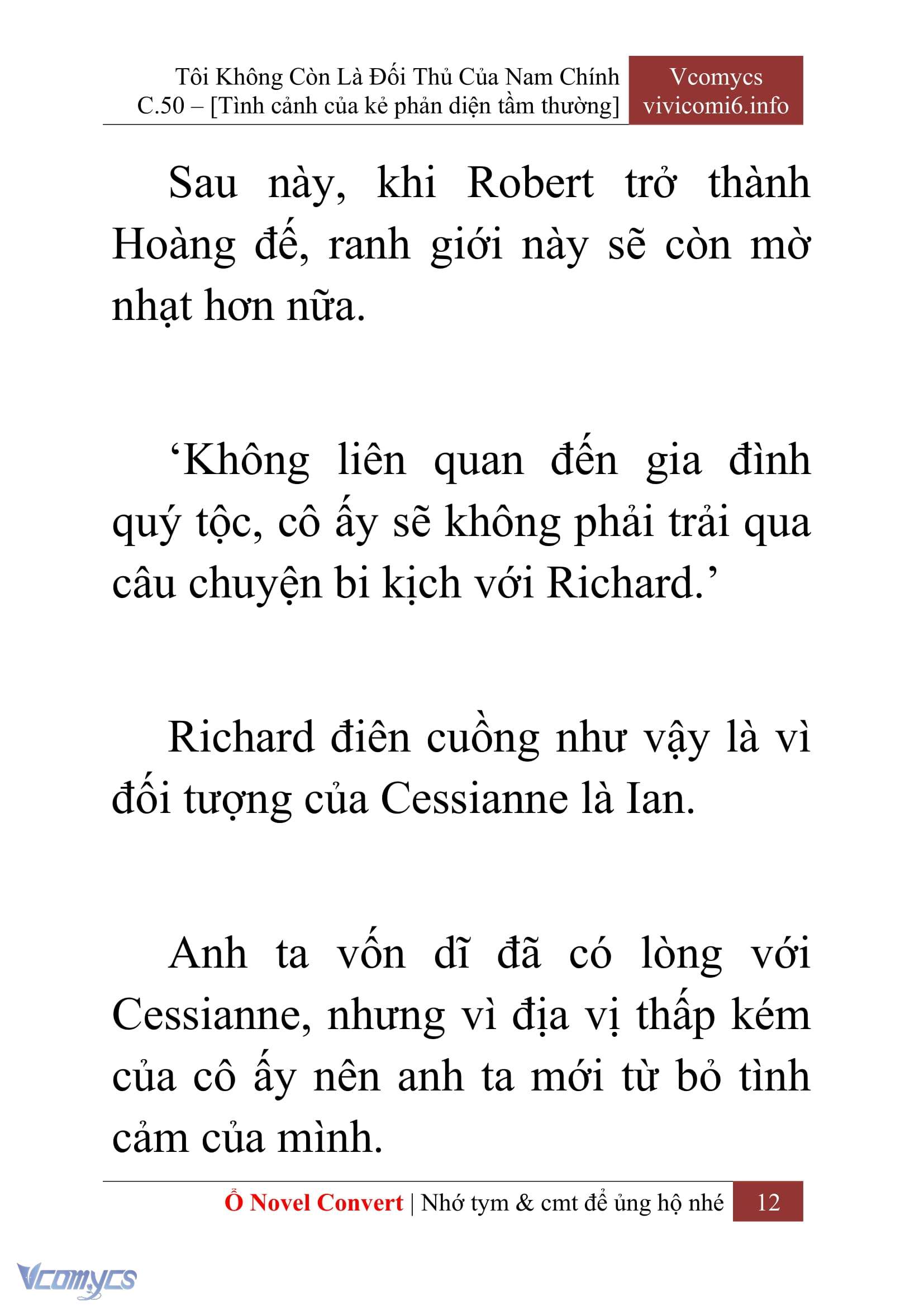 [Novel] Tôi Không Còn Là Đối Thủ Của Nam Chính Chapter  50 - 14