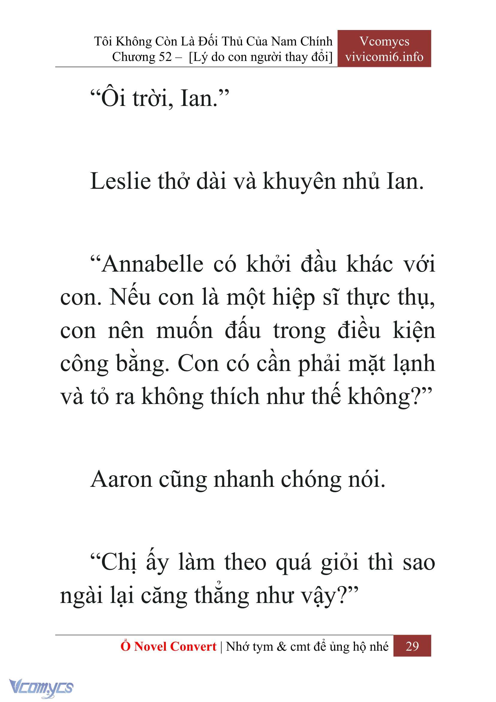 [Novel] Tôi Không Còn Là Đối Thủ Của Nam Chính Chapter  52 - 31