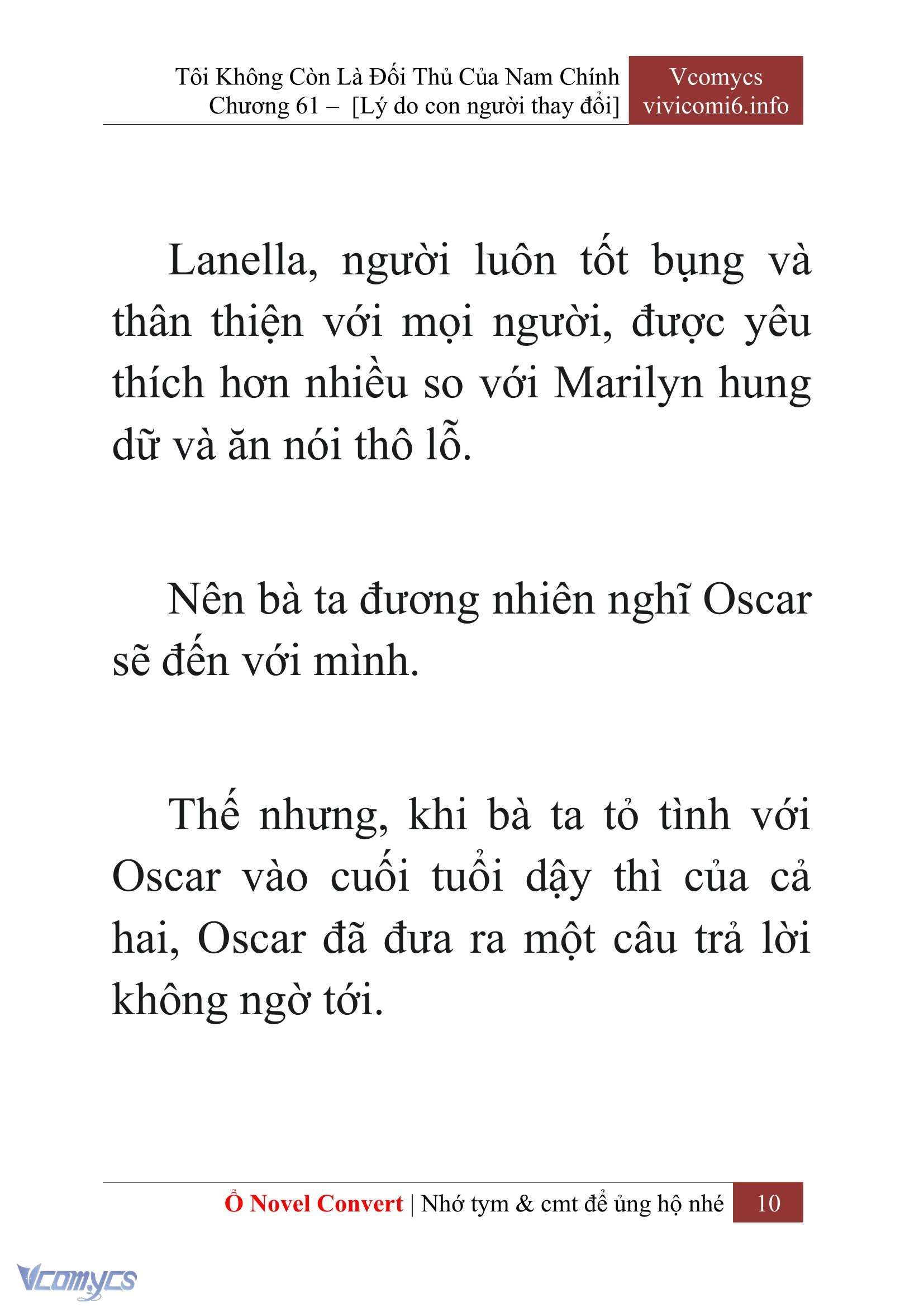 [Novel] Tôi Không Còn Là Đối Thủ Của Nam Chính Chapter  61 - 12