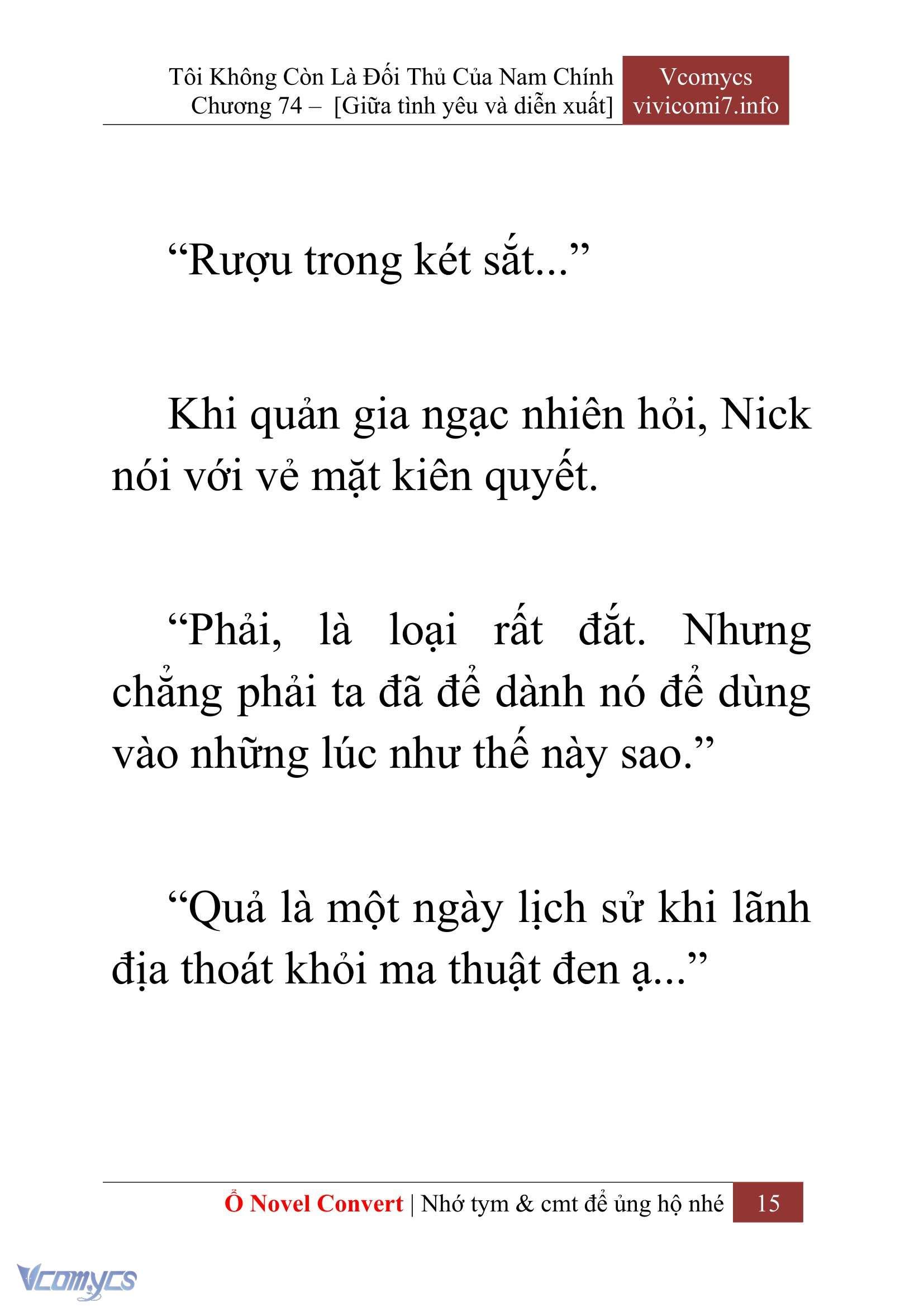 [Novel] Tôi Không Còn Là Đối Thủ Của Nam Chính Chapter  74 - 17