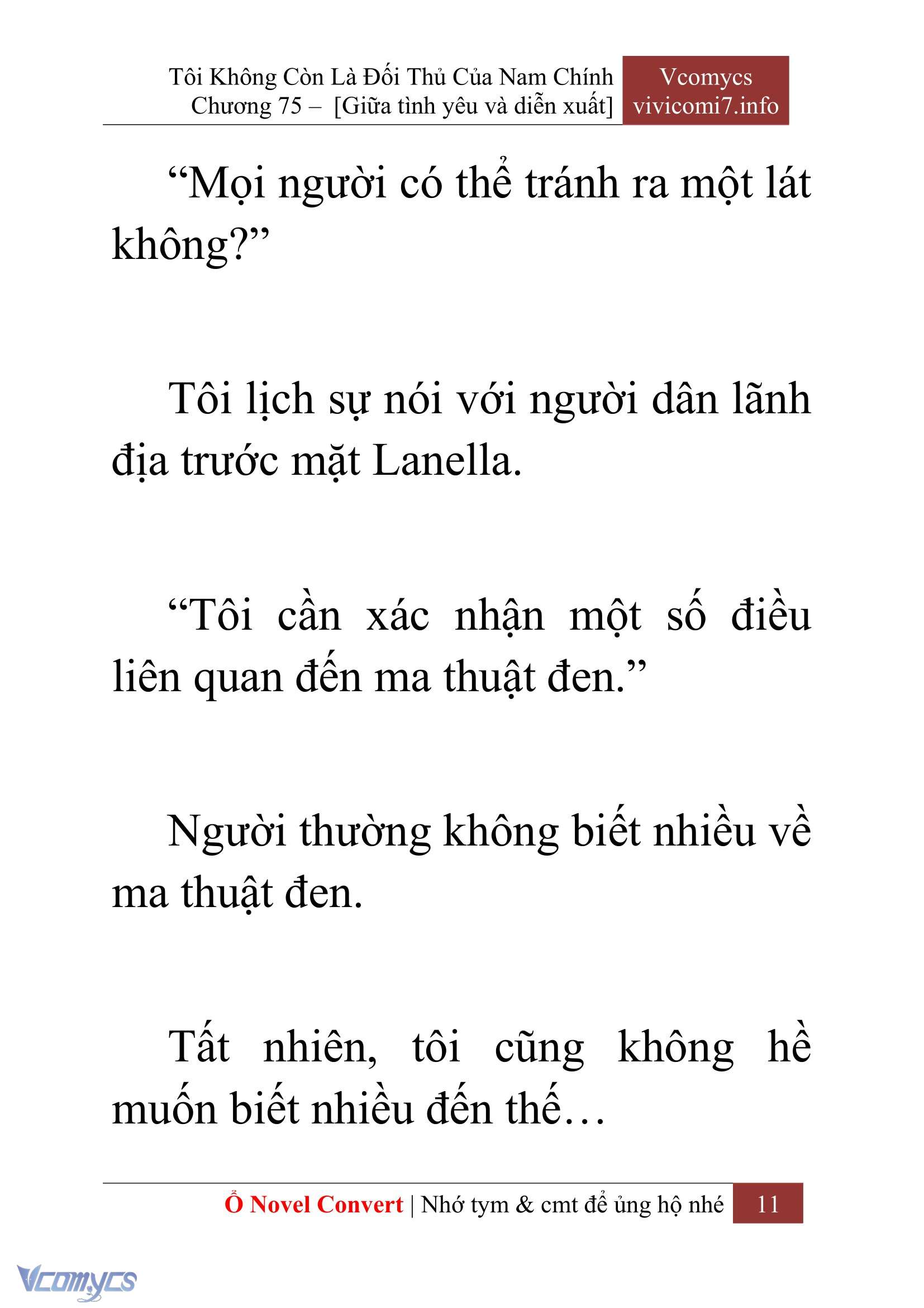[Novel] Tôi Không Còn Là Đối Thủ Của Nam Chính Chapter  75 - 13