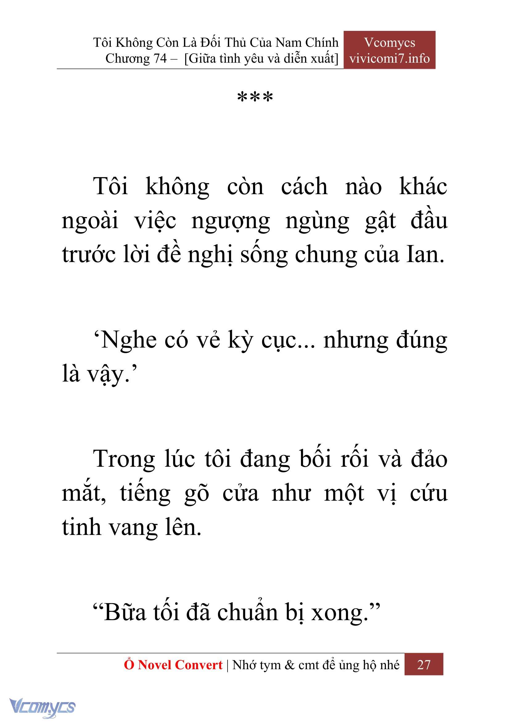 [Novel] Tôi Không Còn Là Đối Thủ Của Nam Chính Chapter  74 - 29