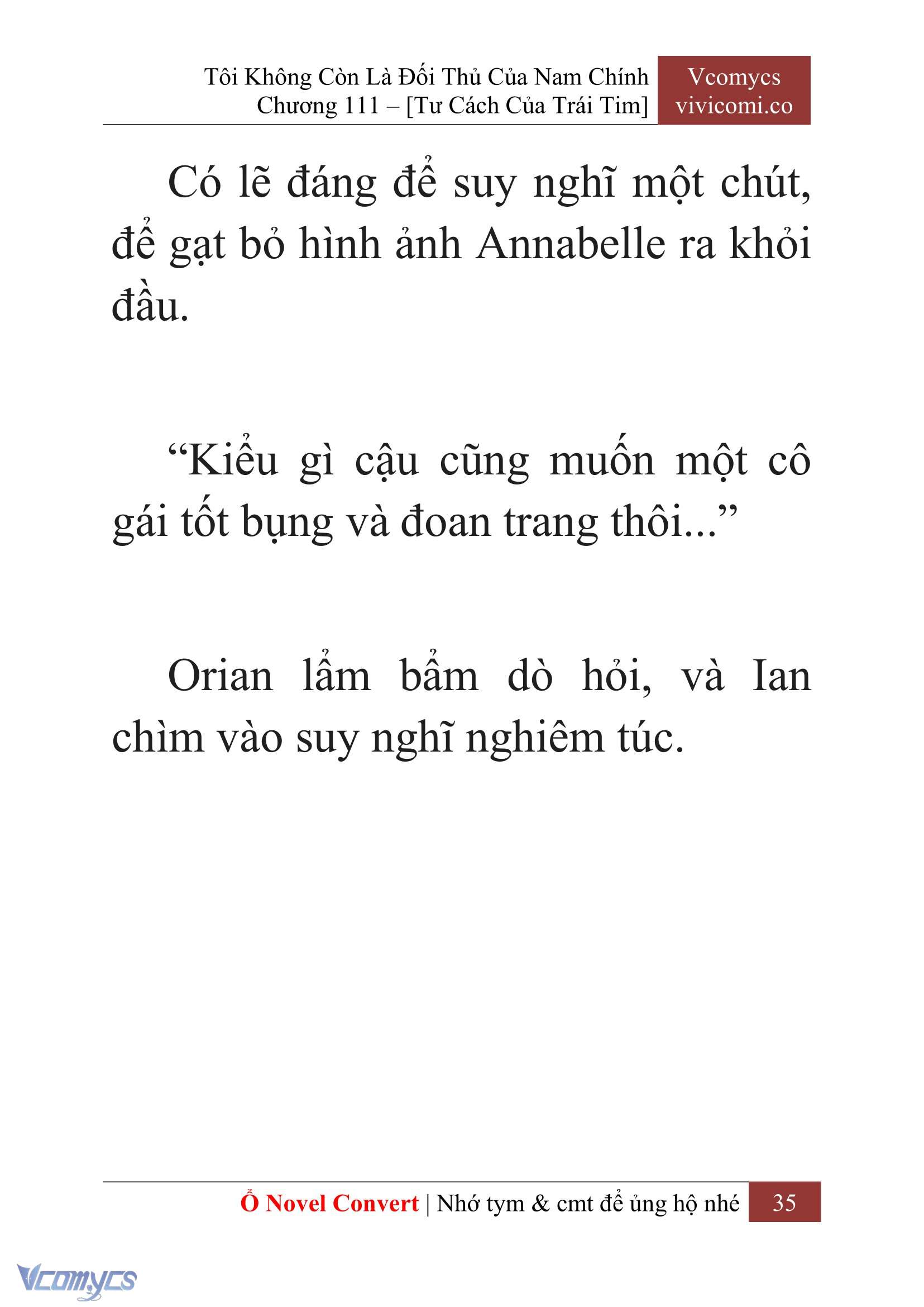[Novel] Tôi Không Còn Là Đối Thủ Của Nam Chính Chapter  111 - 37