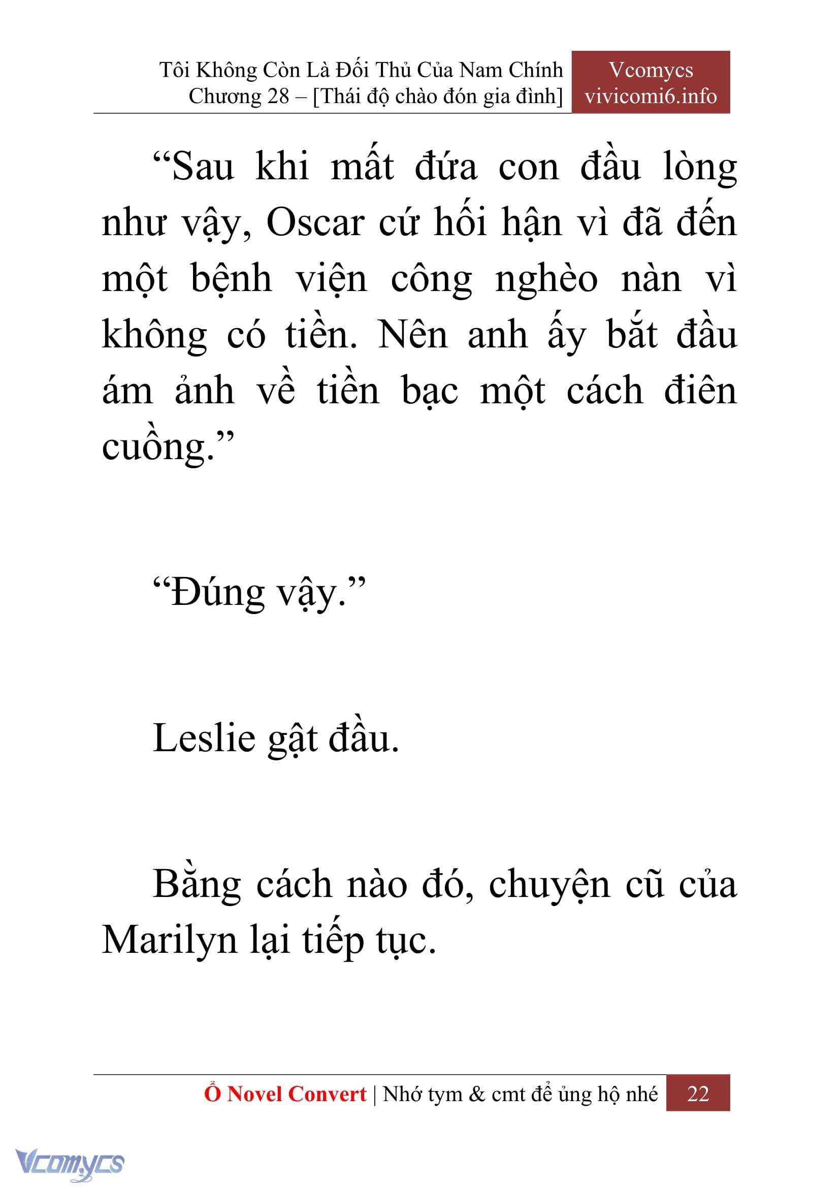 [Novel] Tôi Không Còn Là Đối Thủ Của Nam Chính Chapter  28 - 24