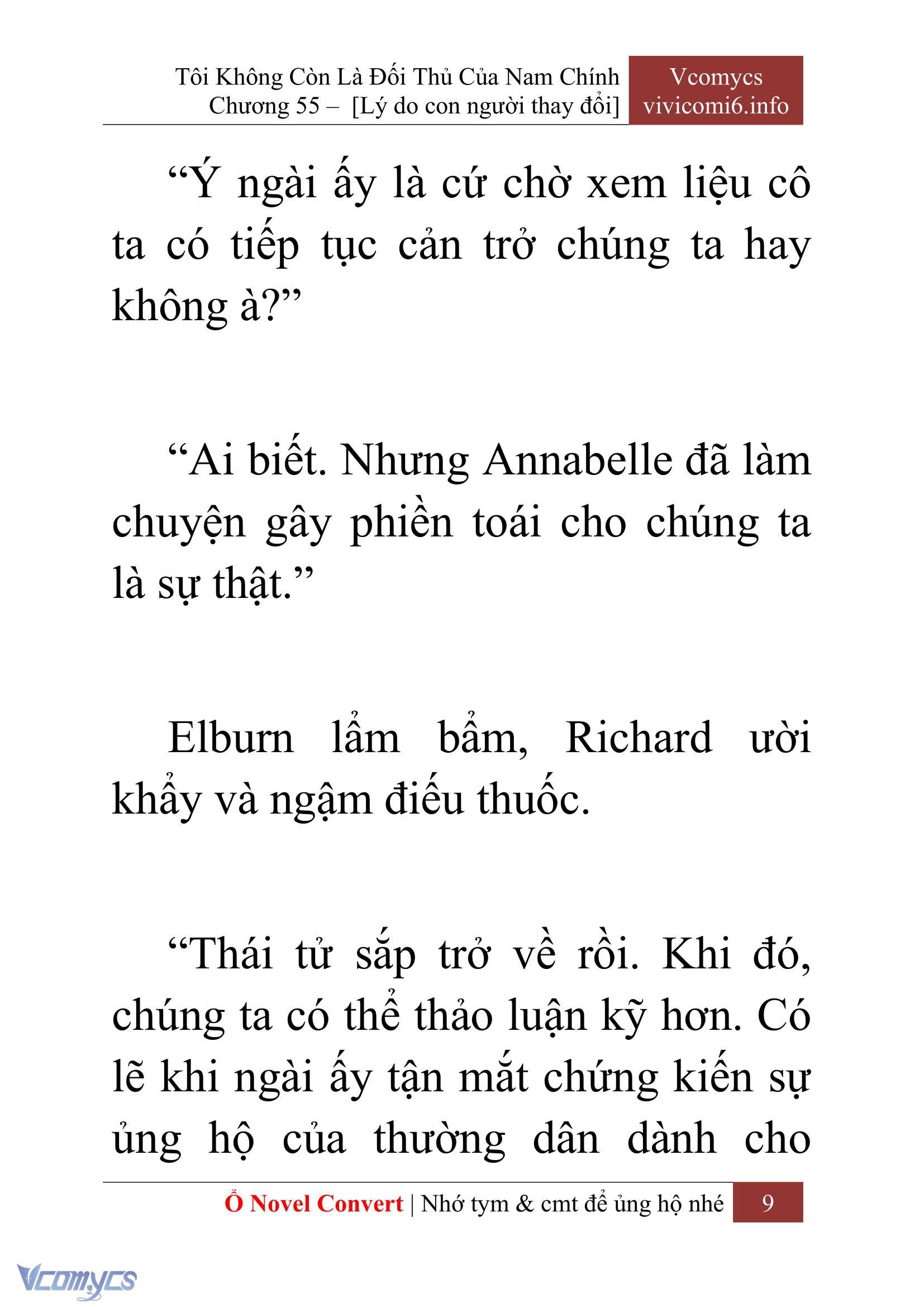 [Novel] Tôi Không Còn Là Đối Thủ Của Nam Chính Chapter  55 - 11