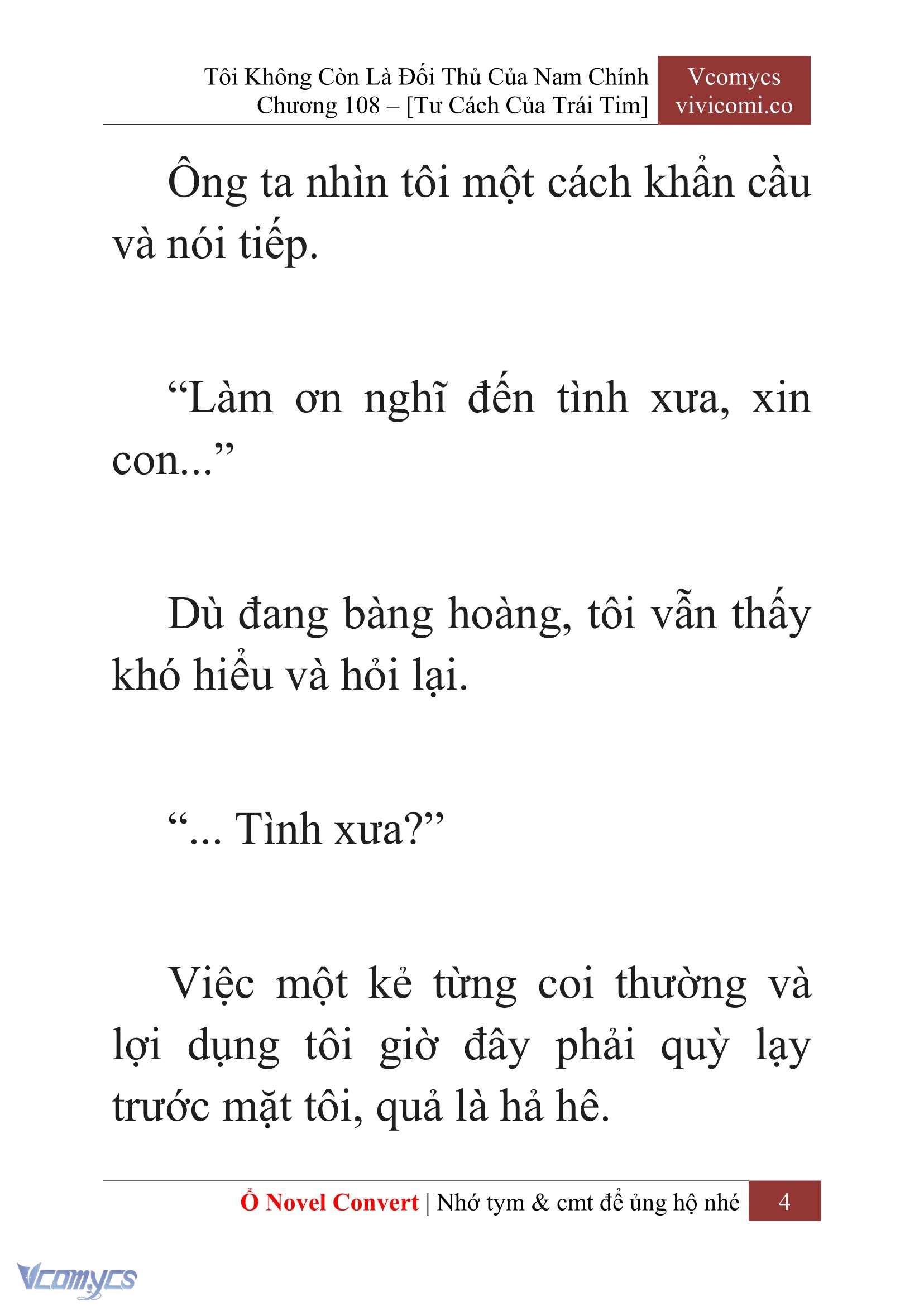 [Novel] Tôi Không Còn Là Đối Thủ Của Nam Chính Chapter  108 - 6