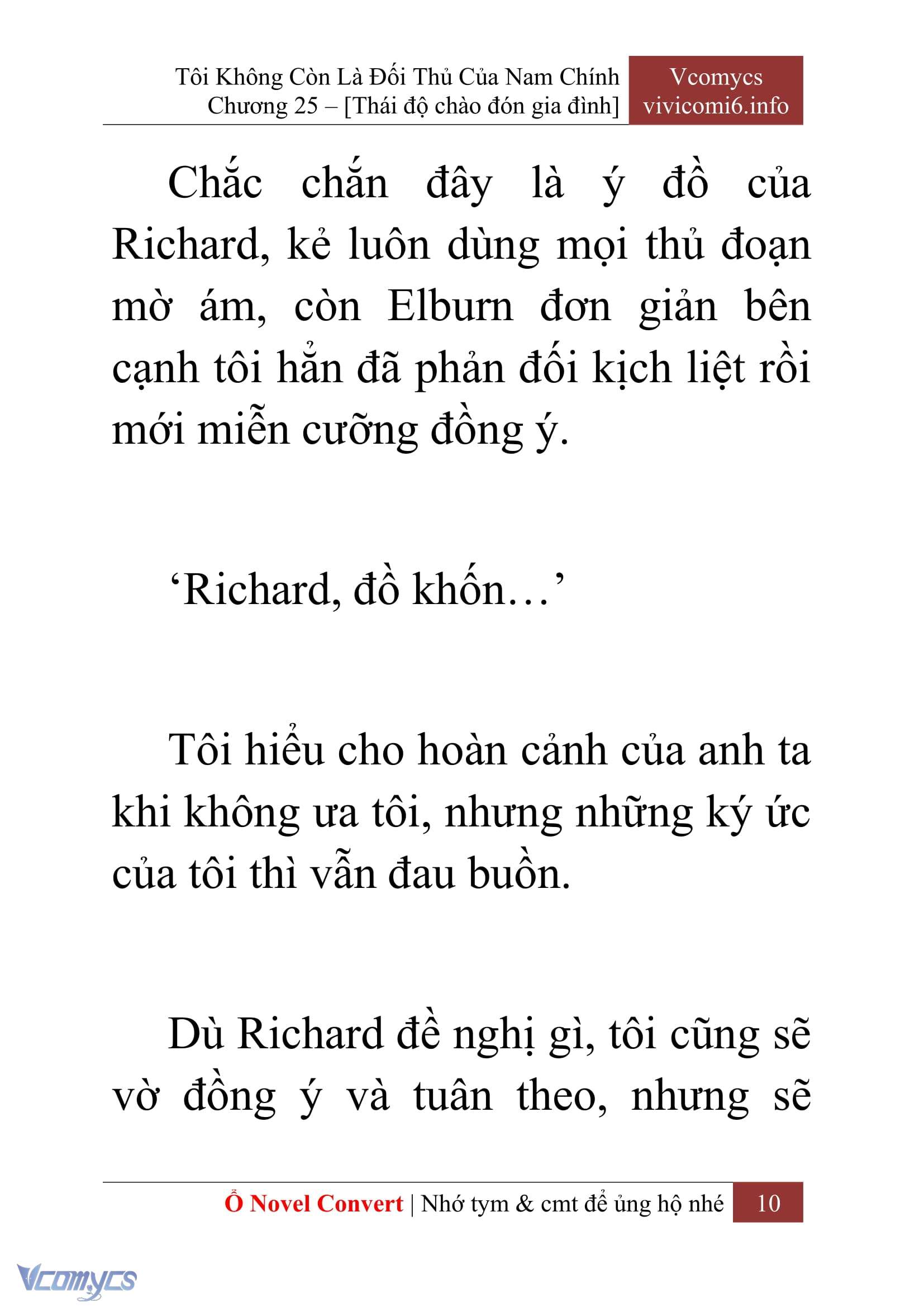 [Novel] Tôi Không Còn Là Đối Thủ Của Nam Chính Chapter  25 - 12