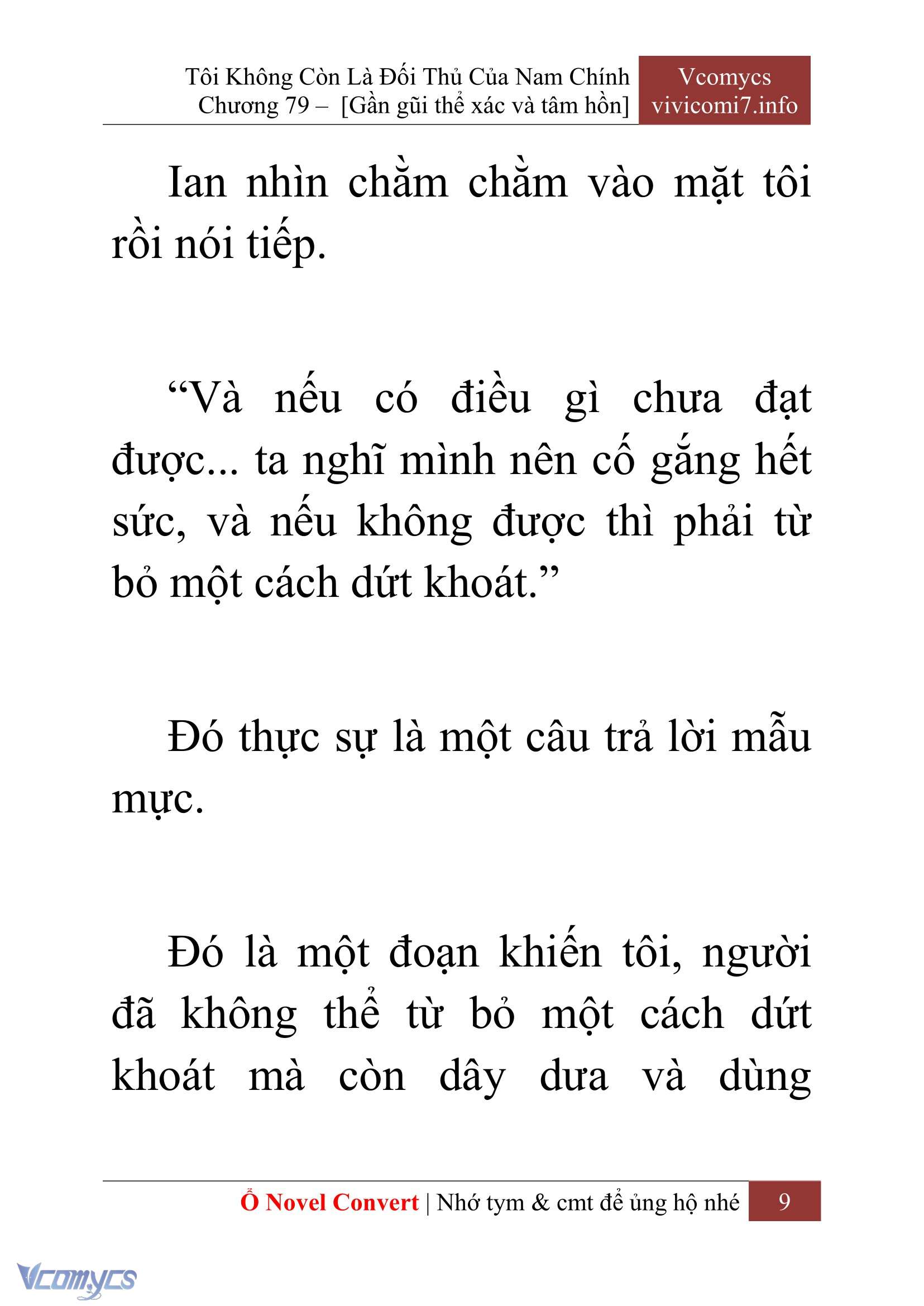 [Novel] Tôi Không Còn Là Đối Thủ Của Nam Chính Chapter  79 - 11