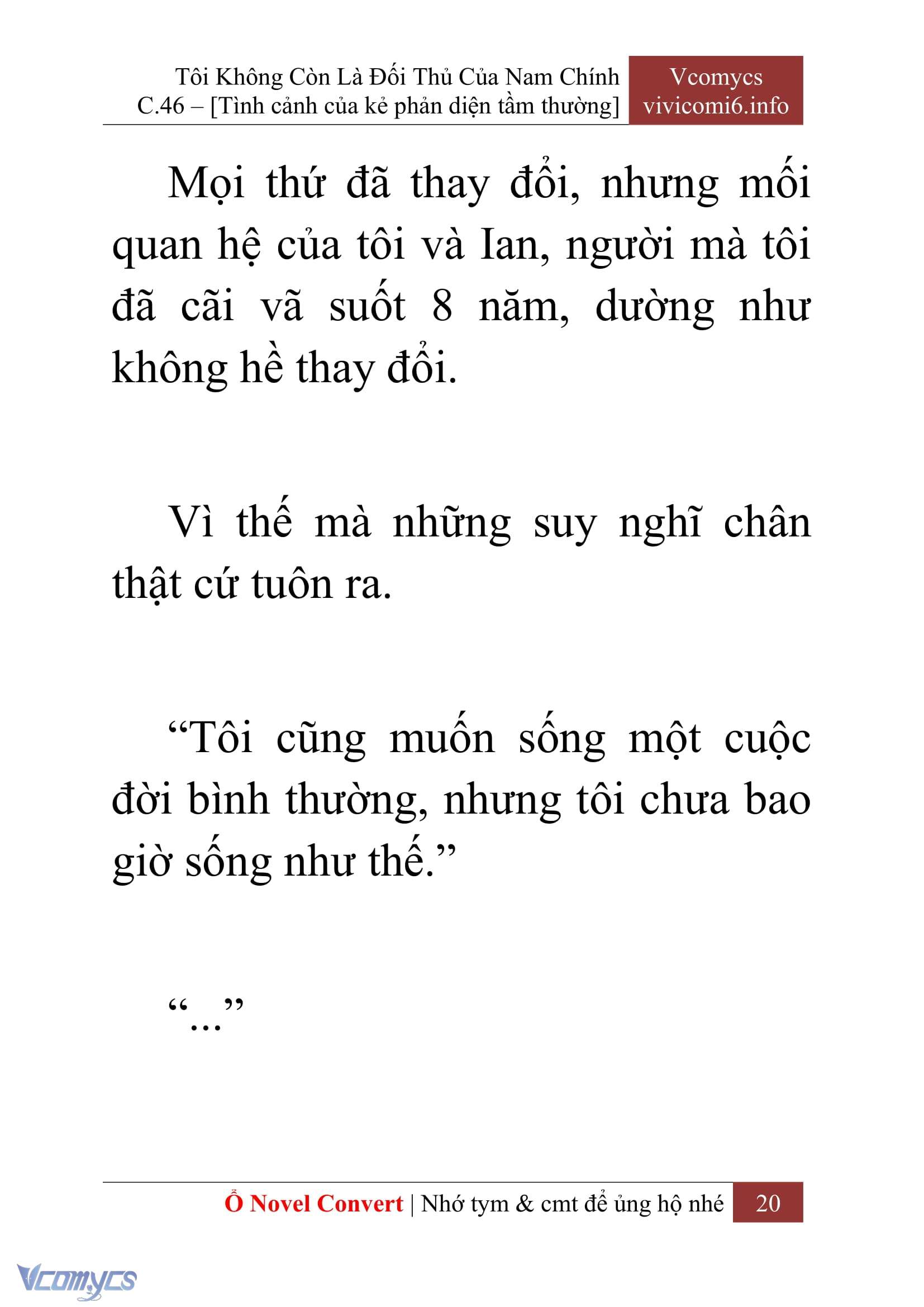 [Novel] Tôi Không Còn Là Đối Thủ Của Nam Chính Chapter  46 - 22