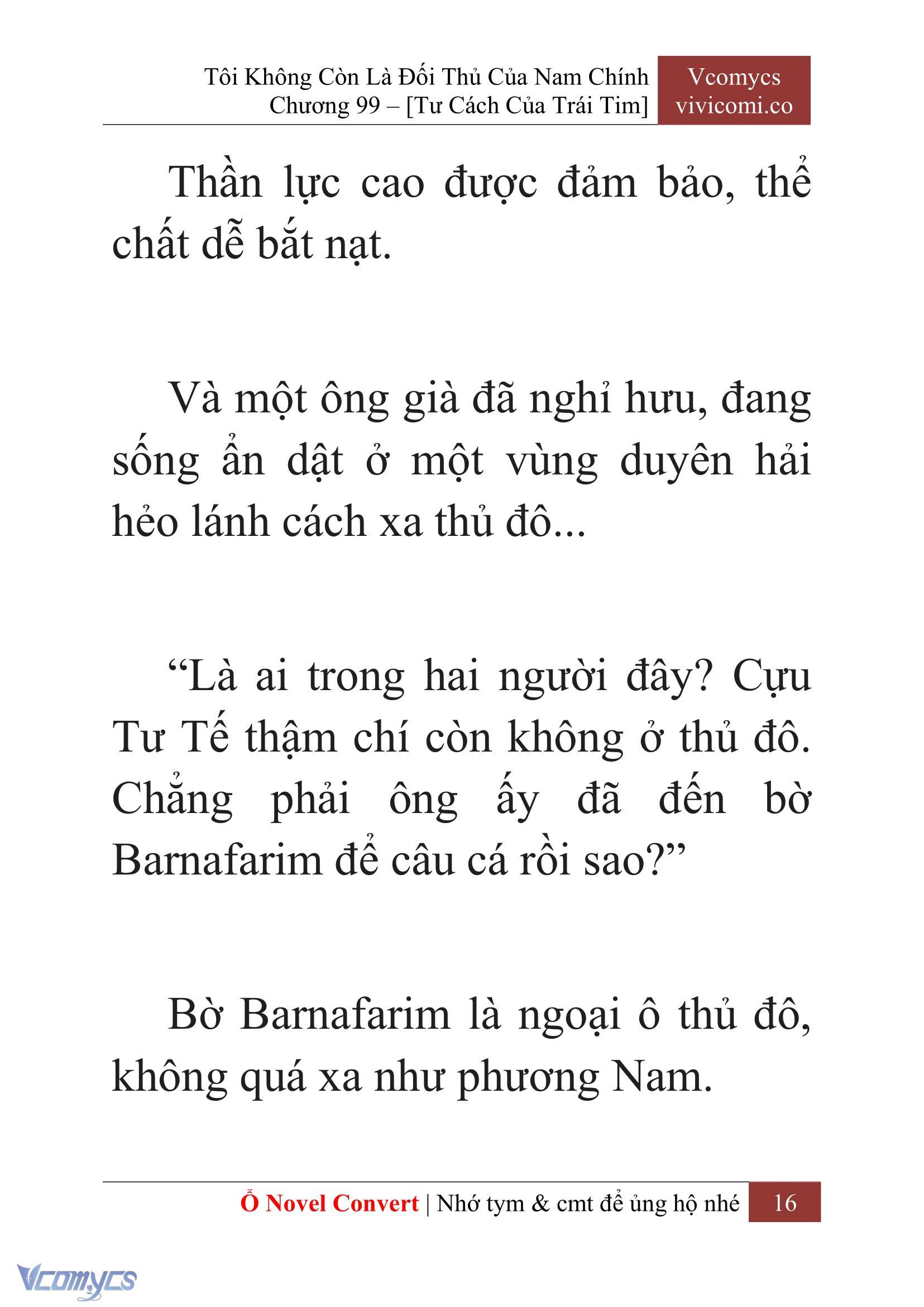 [Novel] Tôi Không Còn Là Đối Thủ Của Nam Chính Chapter  99 - 18