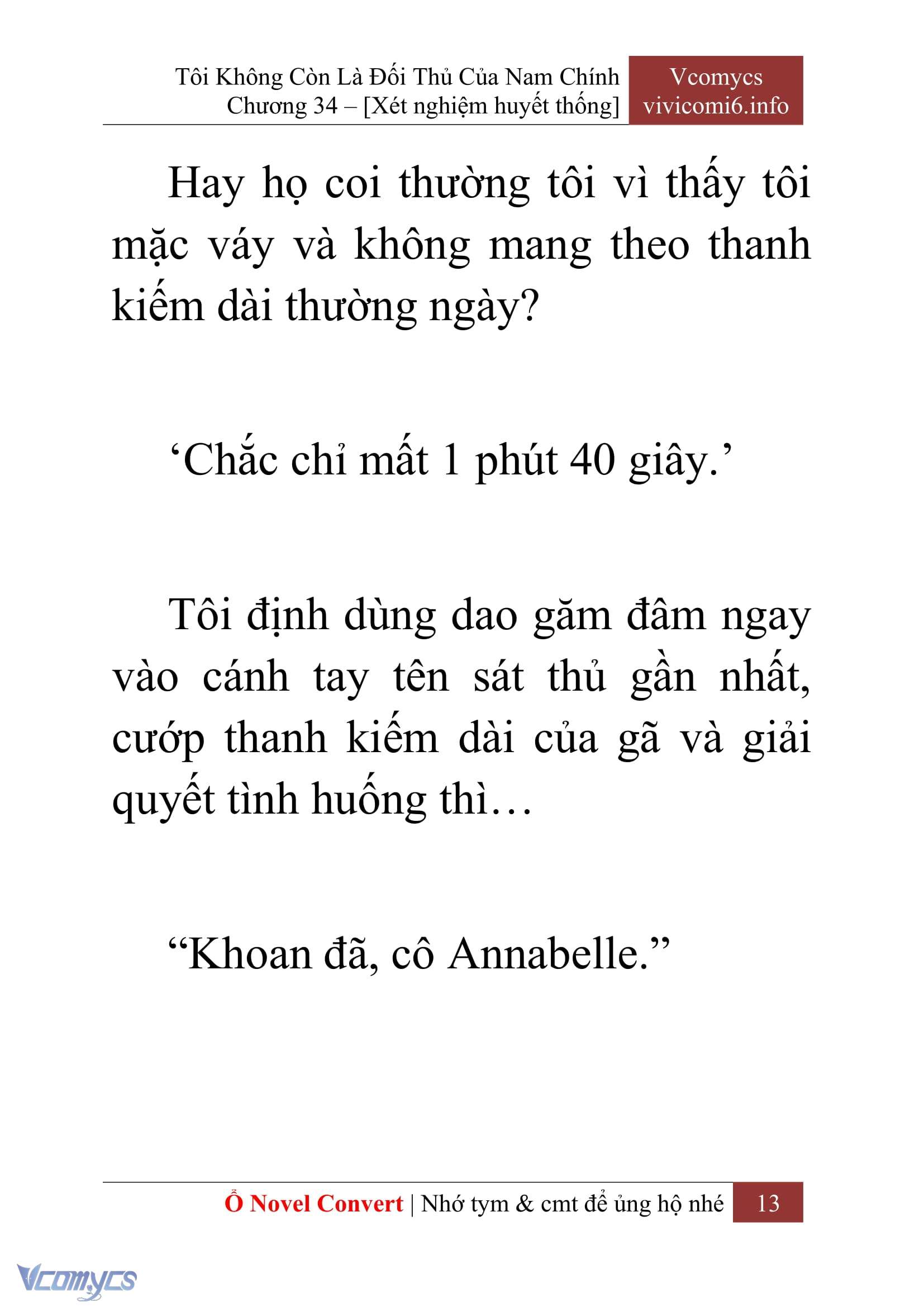 [Novel] Tôi Không Còn Là Đối Thủ Của Nam Chính Chapter  34 - 15