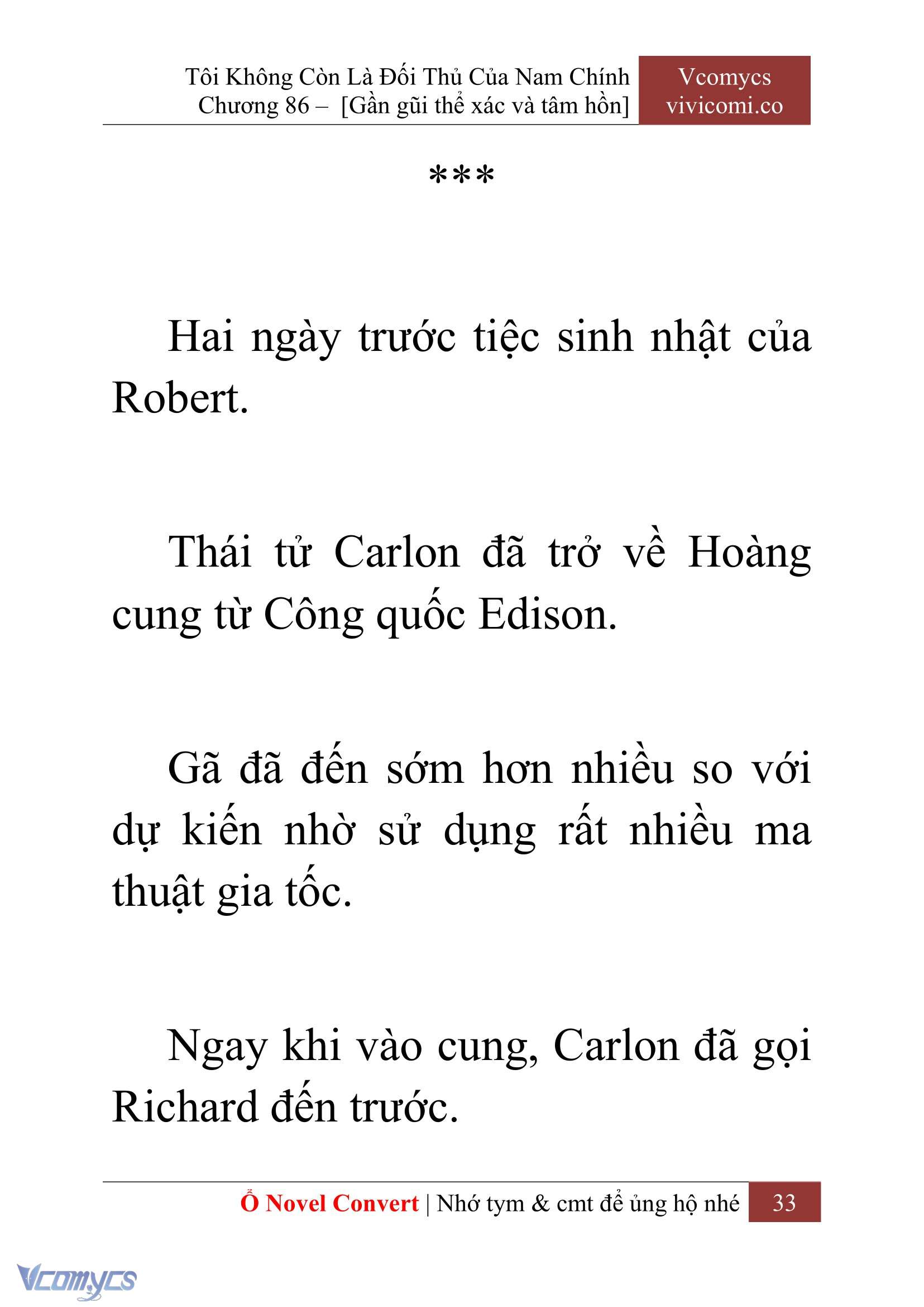 [Novel] Tôi Không Còn Là Đối Thủ Của Nam Chính Chapter  86 - 35