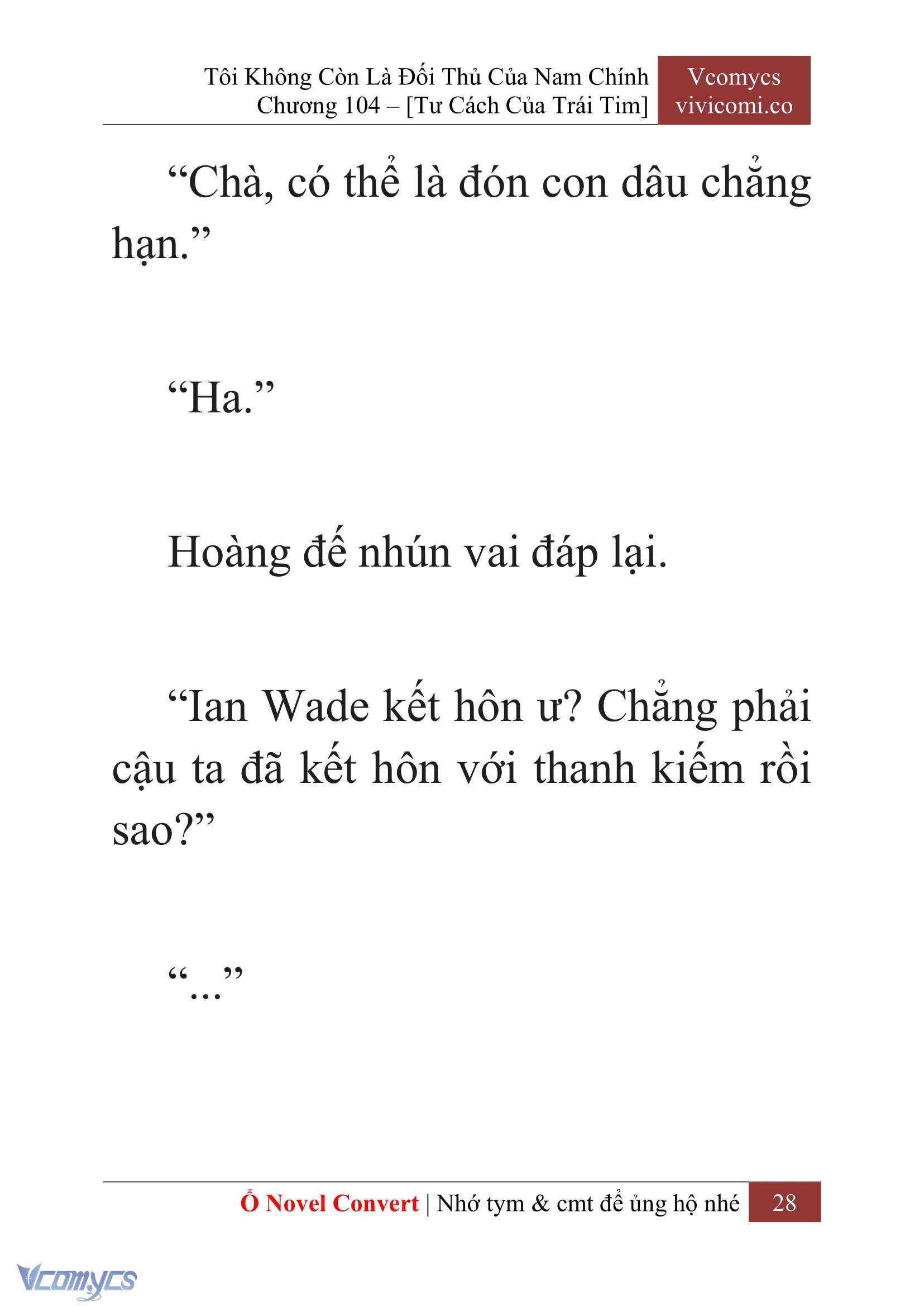 [Novel] Tôi Không Còn Là Đối Thủ Của Nam Chính Chapter  104 - 30