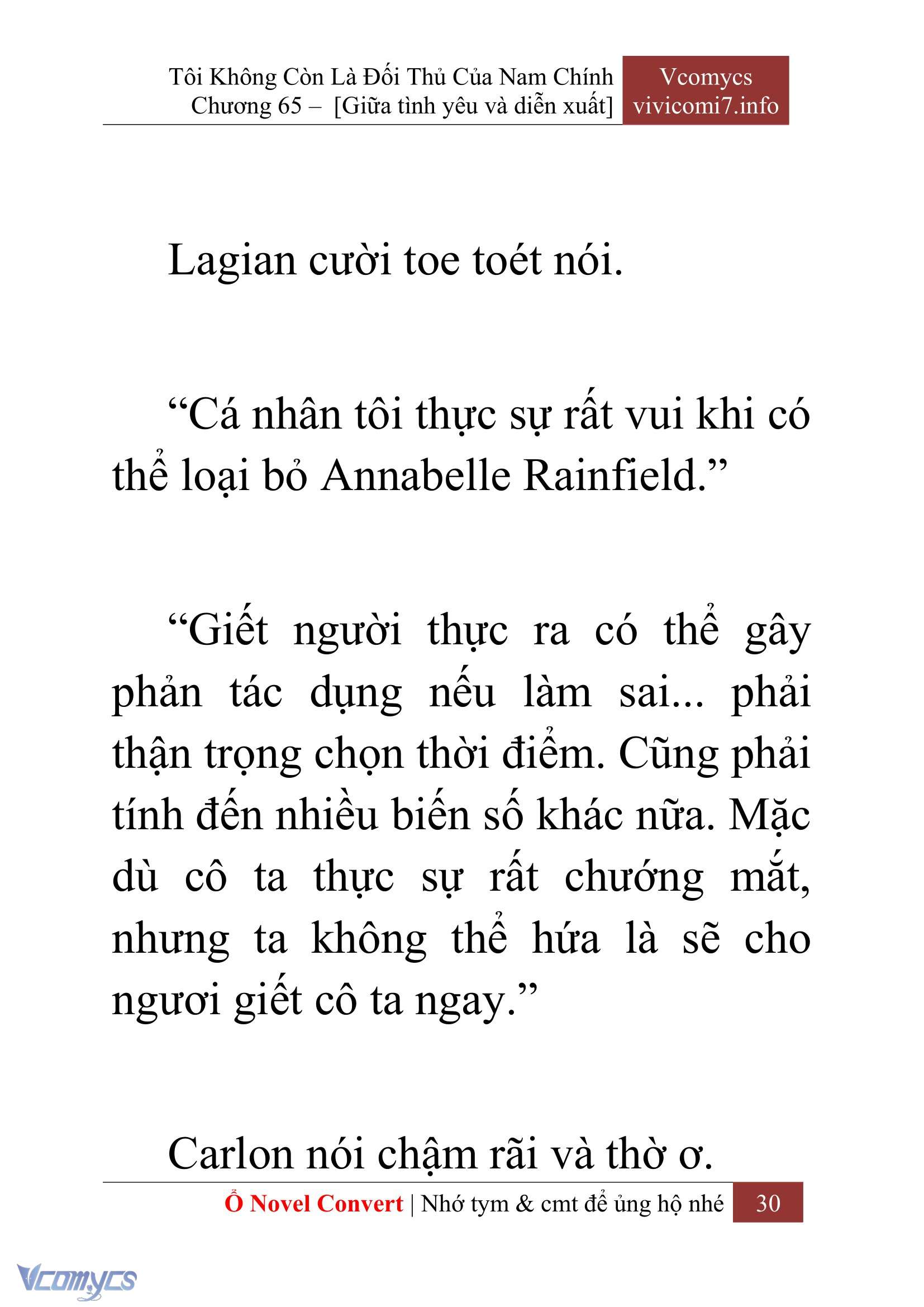 [Novel] Tôi Không Còn Là Đối Thủ Của Nam Chính Chapter  65 - 32