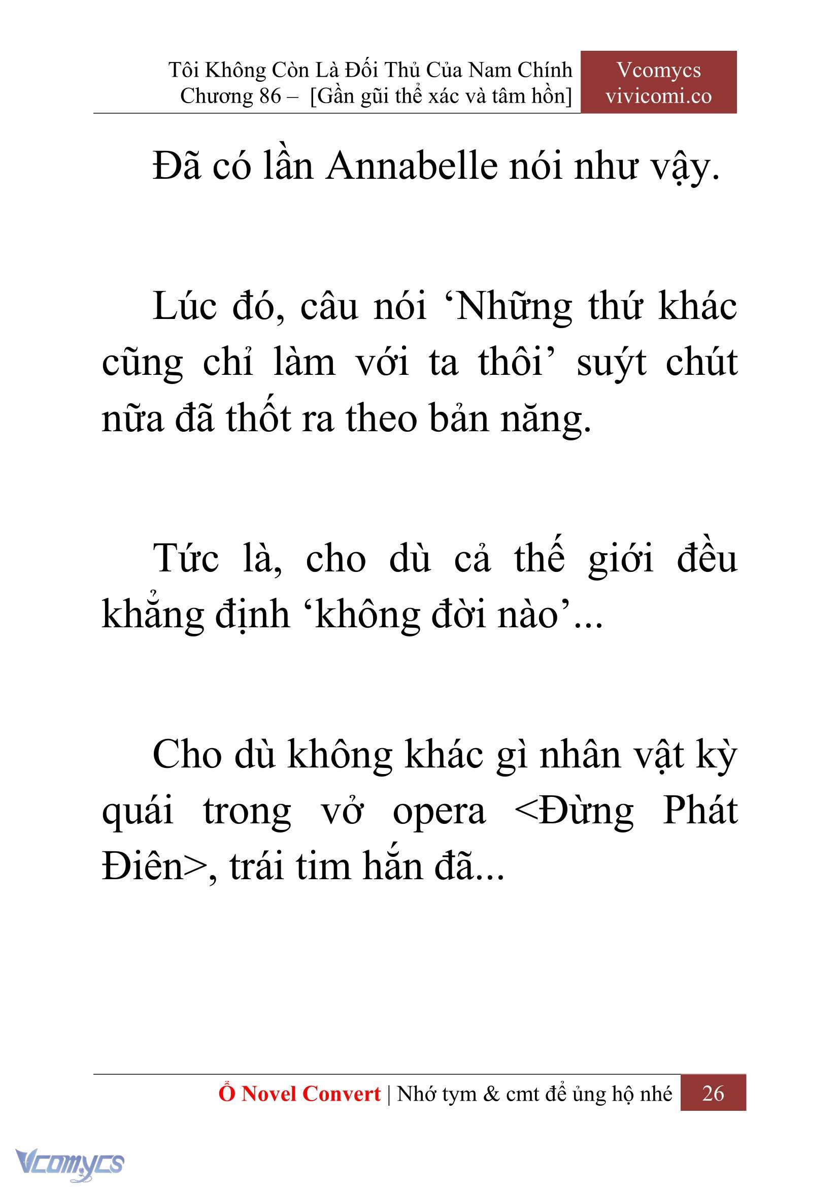 [Novel] Tôi Không Còn Là Đối Thủ Của Nam Chính Chapter  86 - 28