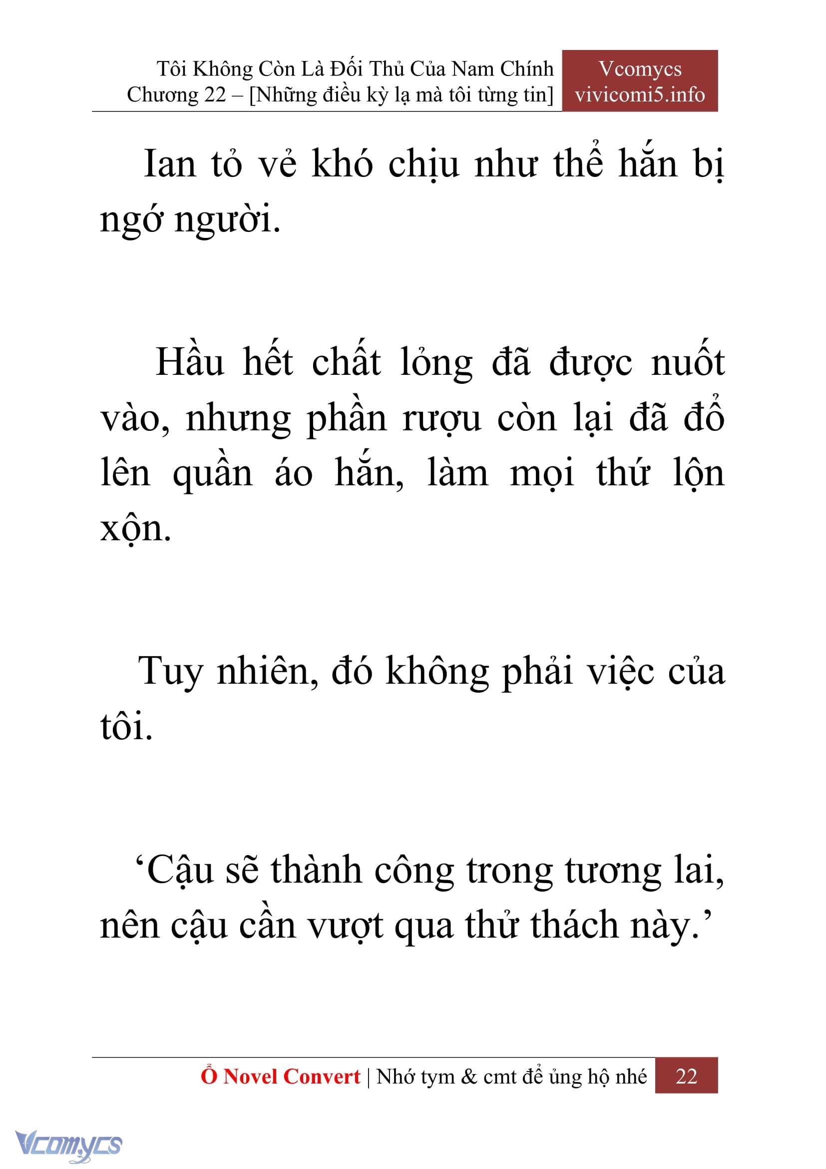 [Novel] Tôi Không Còn Là Đối Thủ Của Nam Chính Chapter  22 - 24