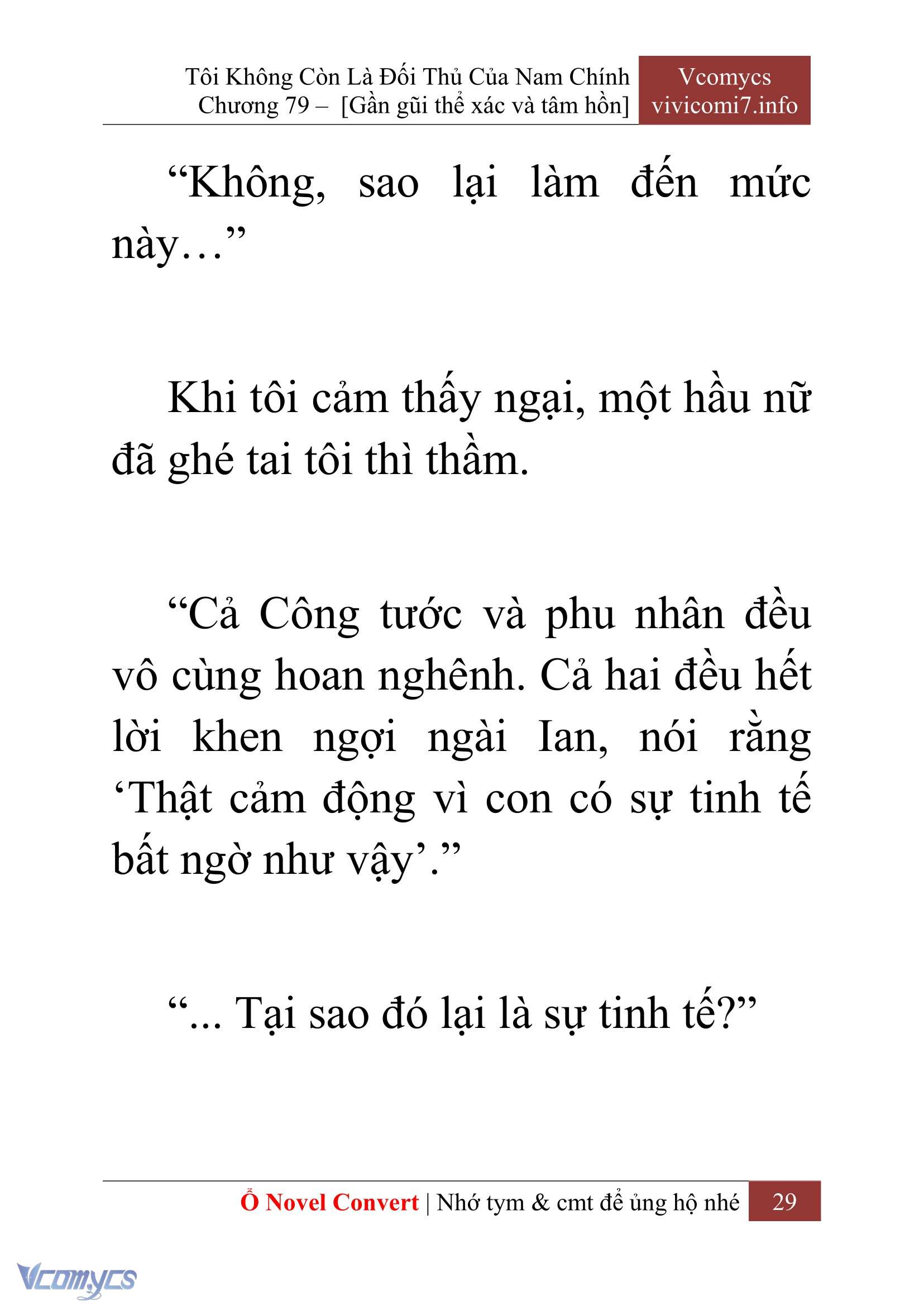 [Novel] Tôi Không Còn Là Đối Thủ Của Nam Chính Chapter  79 - 31