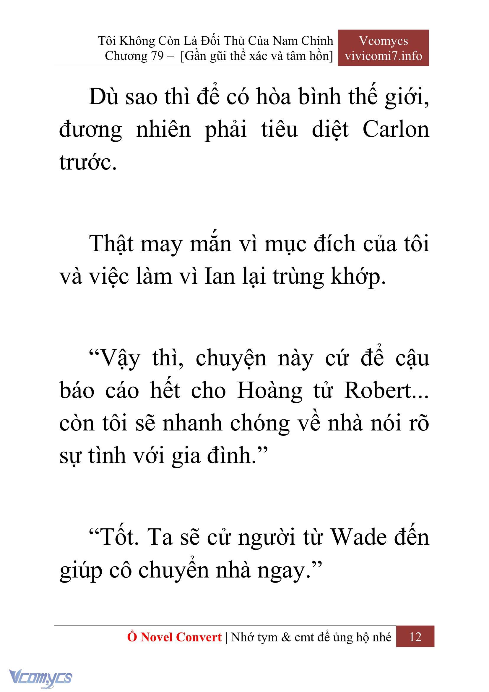 [Novel] Tôi Không Còn Là Đối Thủ Của Nam Chính Chapter  79 - 14