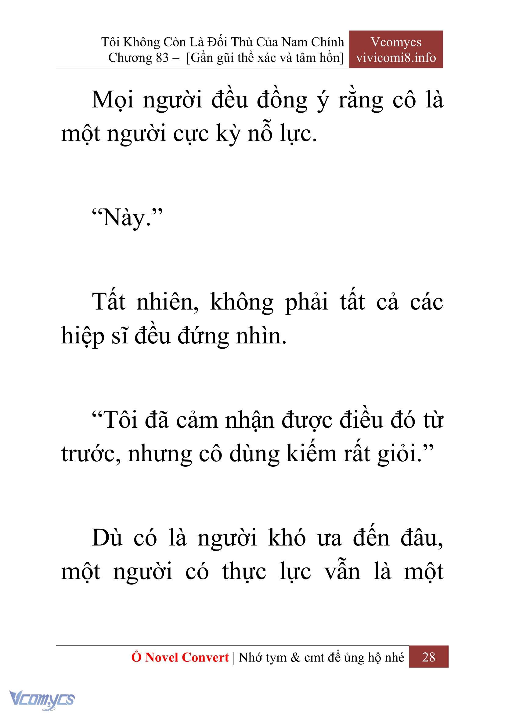 [Novel] Tôi Không Còn Là Đối Thủ Của Nam Chính Chapter  83 - 30