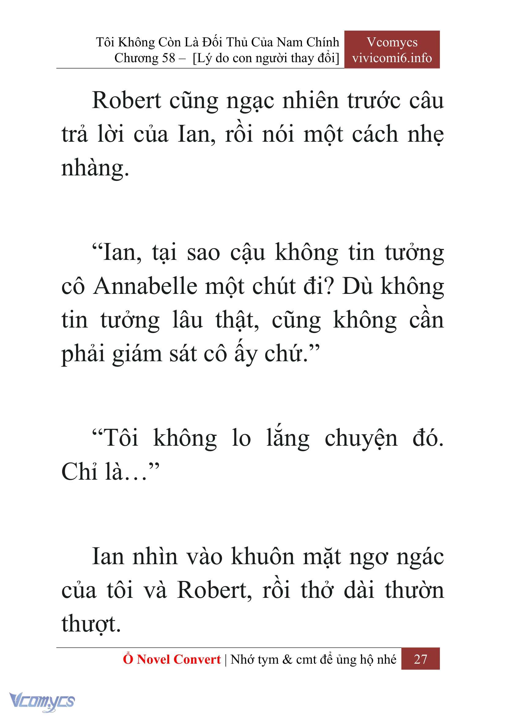 [Novel] Tôi Không Còn Là Đối Thủ Của Nam Chính Chapter  58 - 29