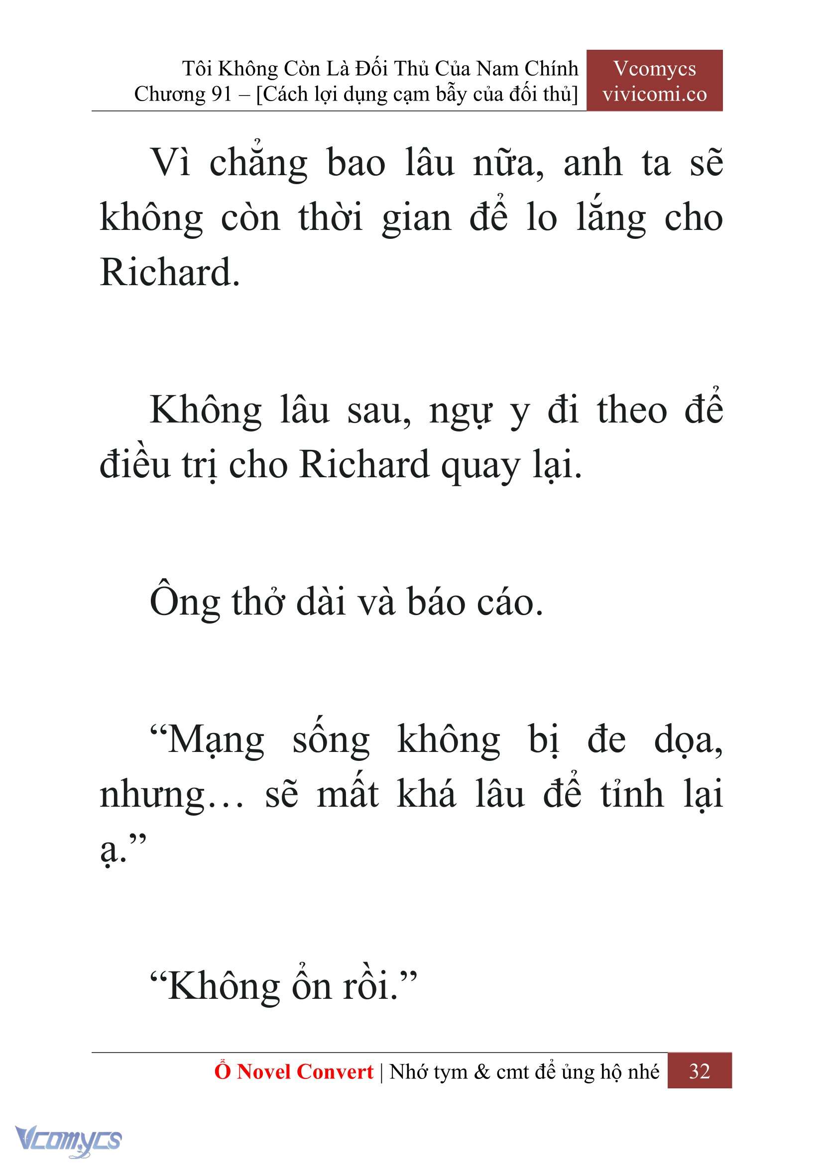 [Novel] Tôi Không Còn Là Đối Thủ Của Nam Chính Chapter  91 - 34