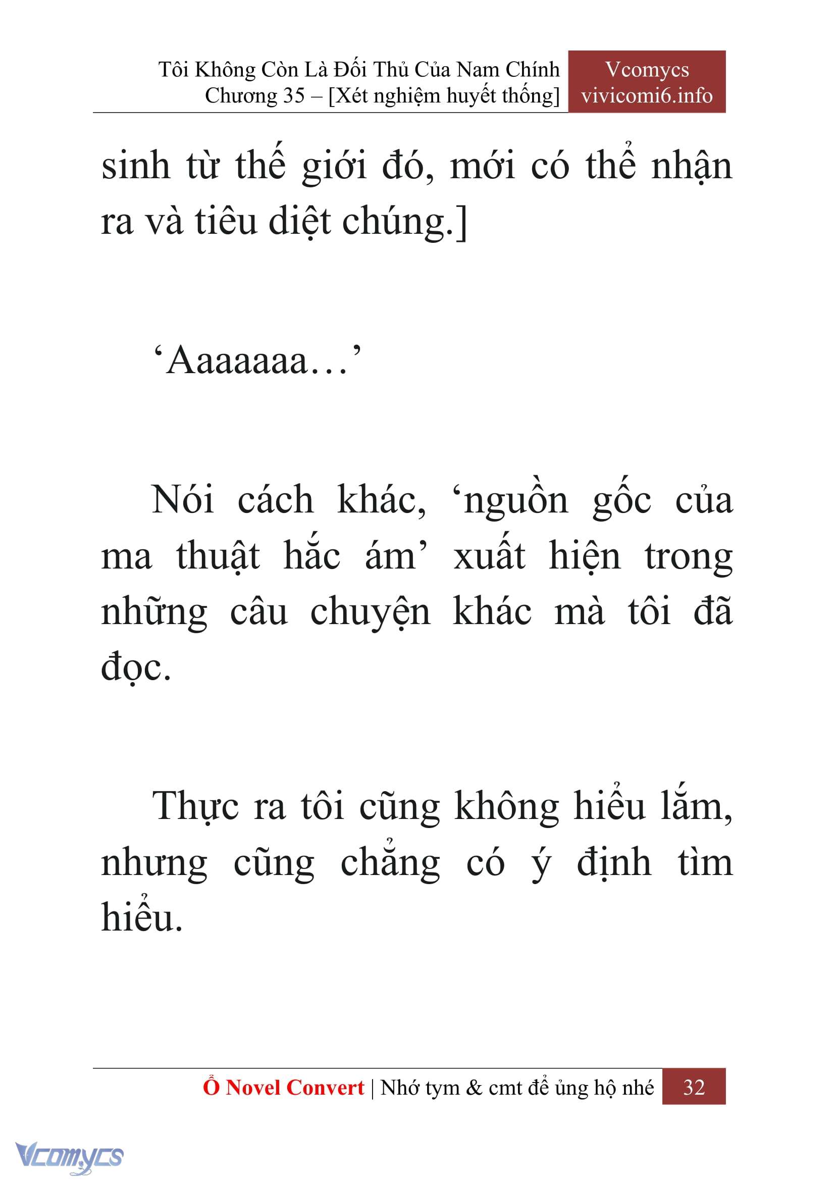 [Novel] Tôi Không Còn Là Đối Thủ Của Nam Chính Chapter  35 - 34