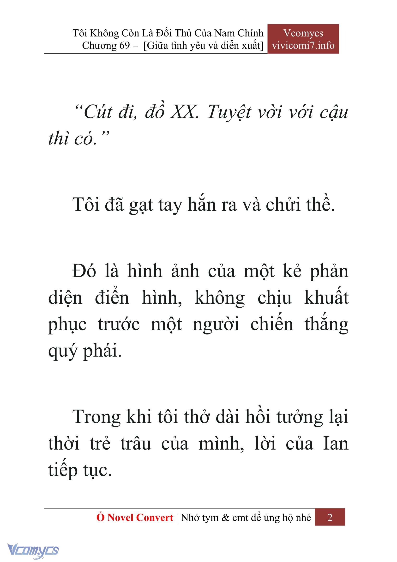 [Novel] Tôi Không Còn Là Đối Thủ Của Nam Chính Chapter  69 - 4