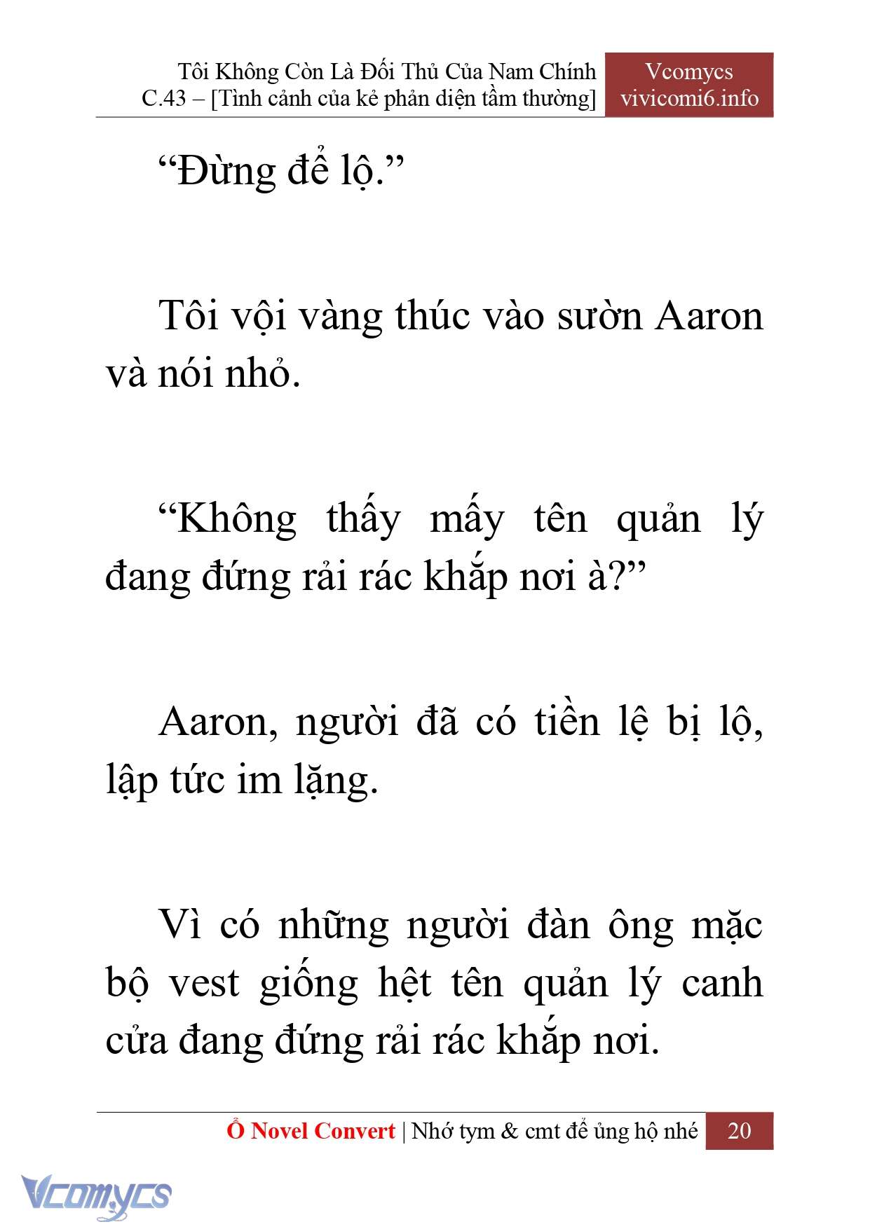 [Novel] Tôi Không Còn Là Đối Thủ Của Nam Chính Chapter  43 - 22