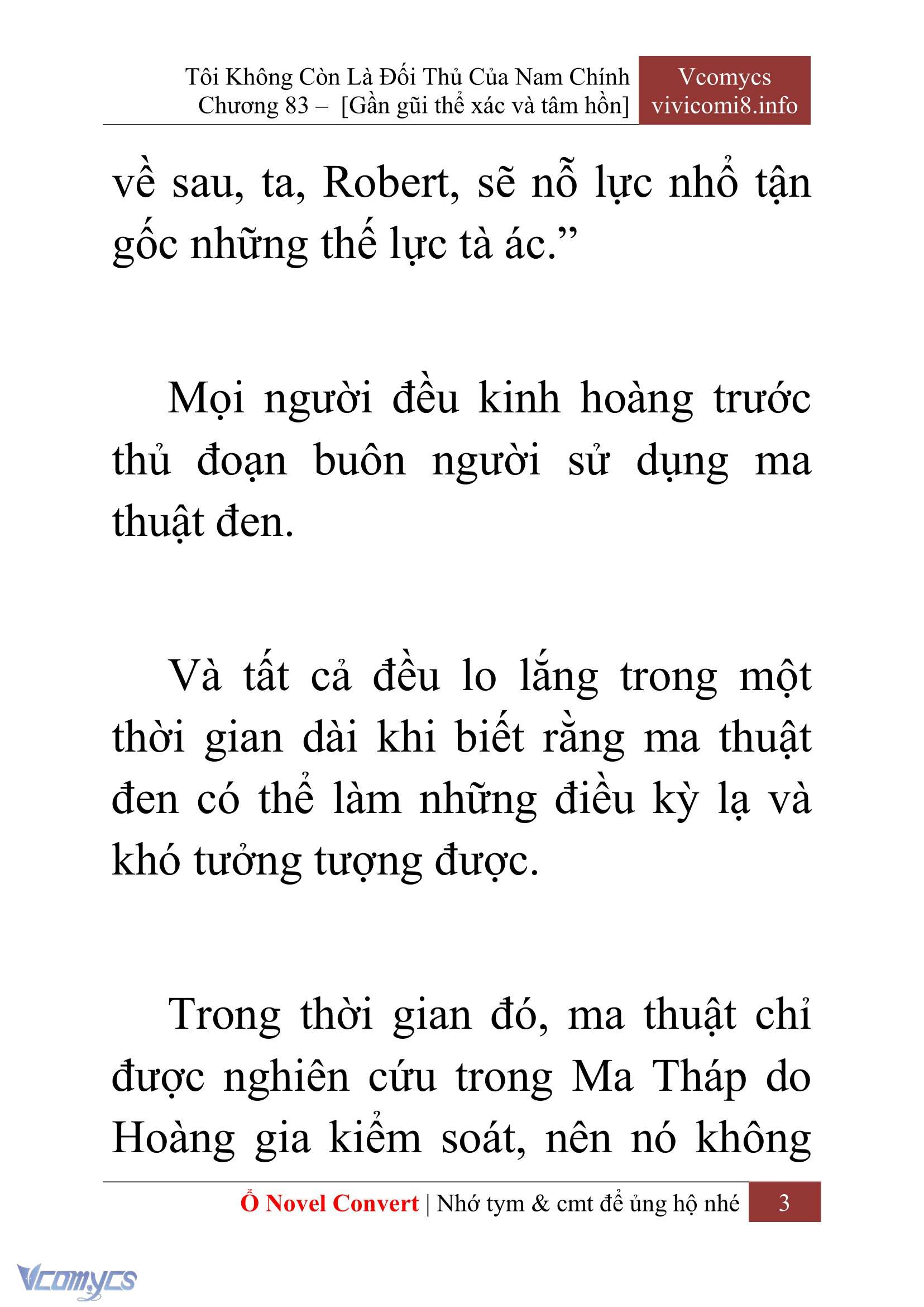 [Novel] Tôi Không Còn Là Đối Thủ Của Nam Chính Chapter  83 - 5
