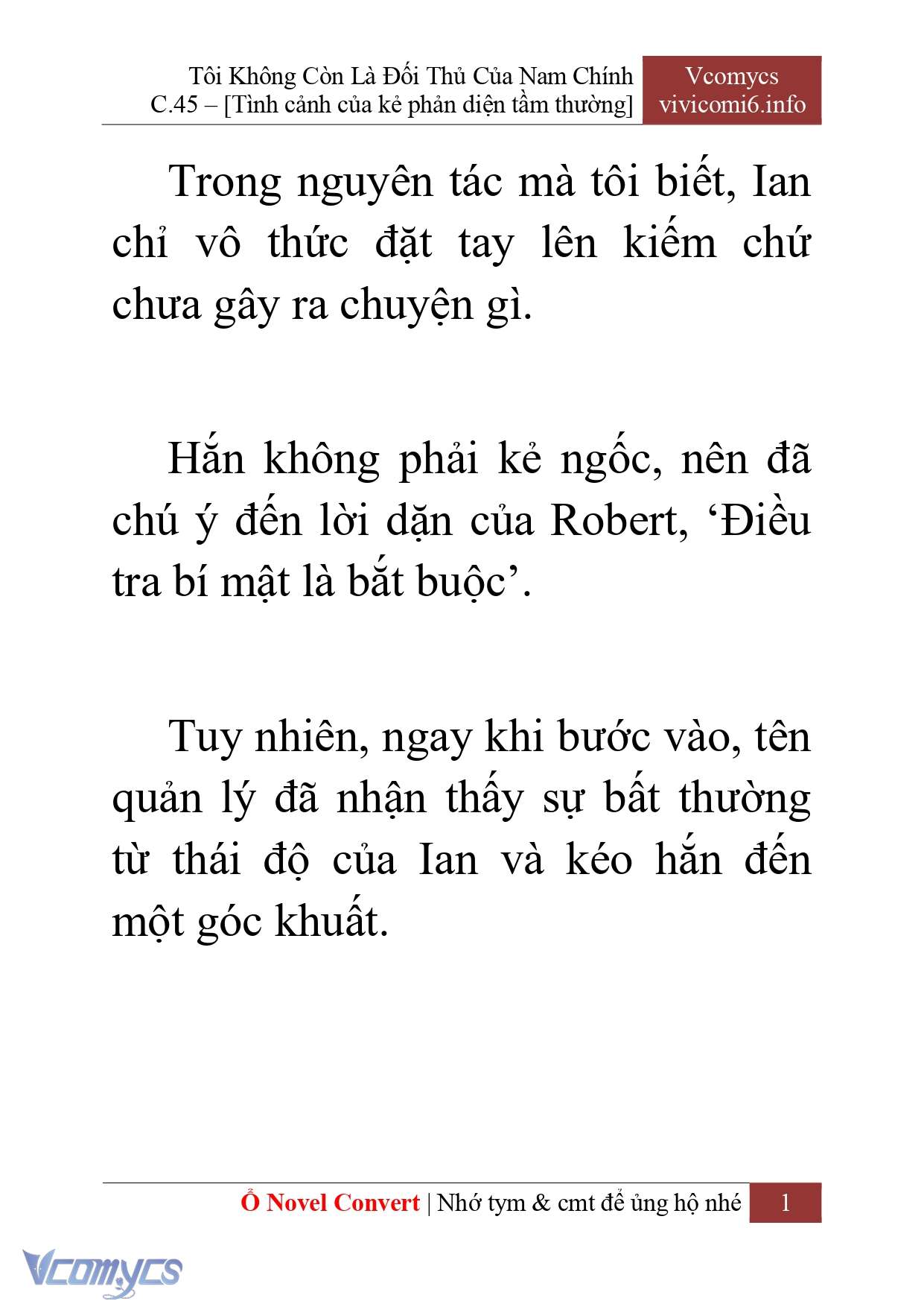 [Novel] Tôi Không Còn Là Đối Thủ Của Nam Chính Chapter  45 - 3