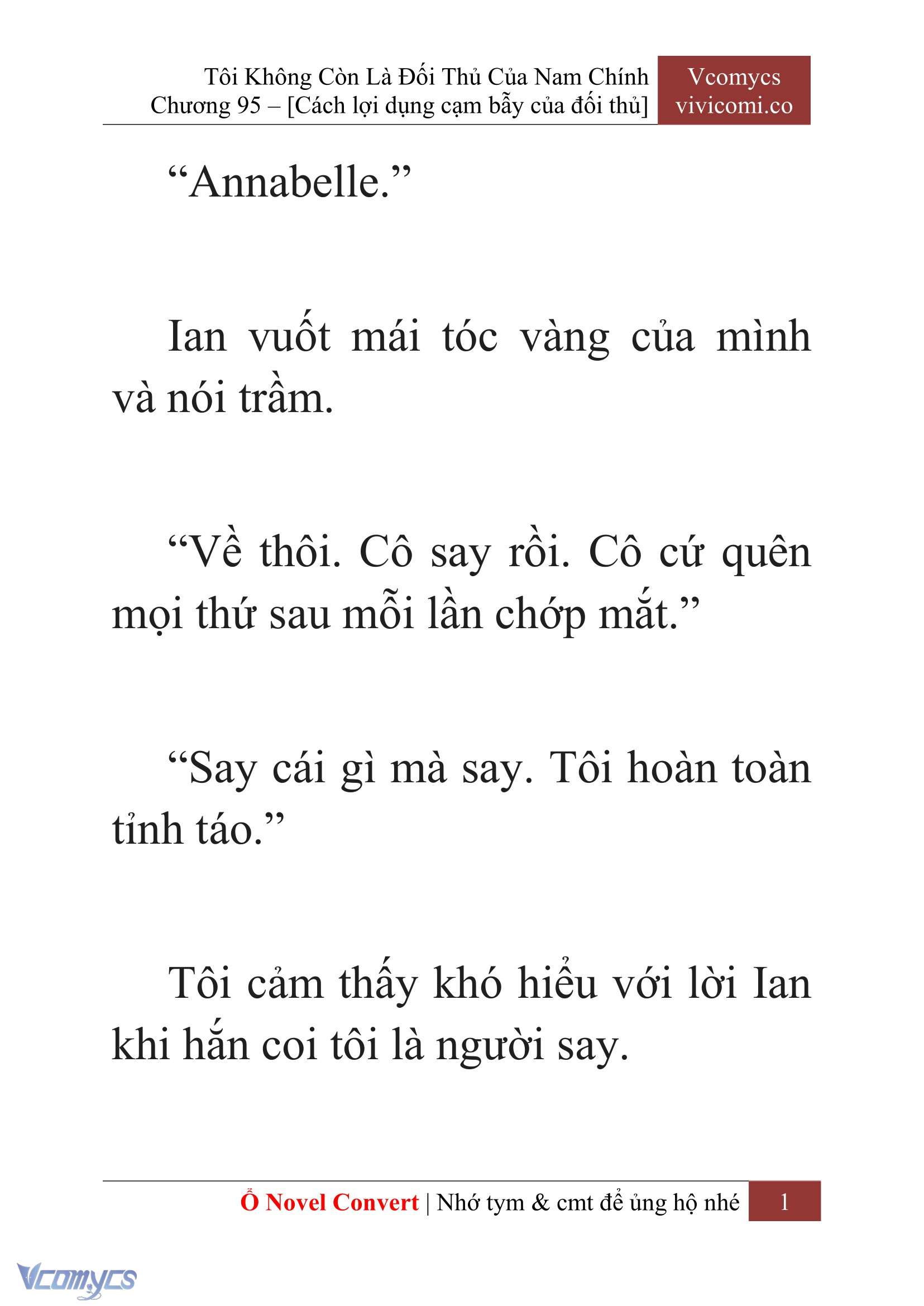 [Novel] Tôi Không Còn Là Đối Thủ Của Nam Chính Chapter  95 - 3