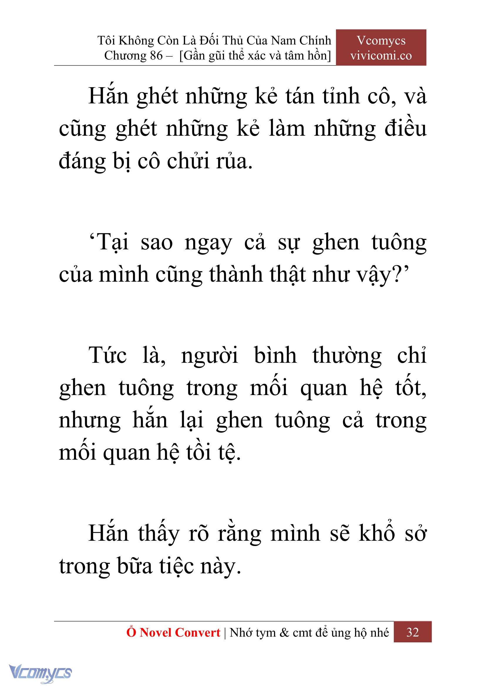 [Novel] Tôi Không Còn Là Đối Thủ Của Nam Chính Chapter  86 - 34