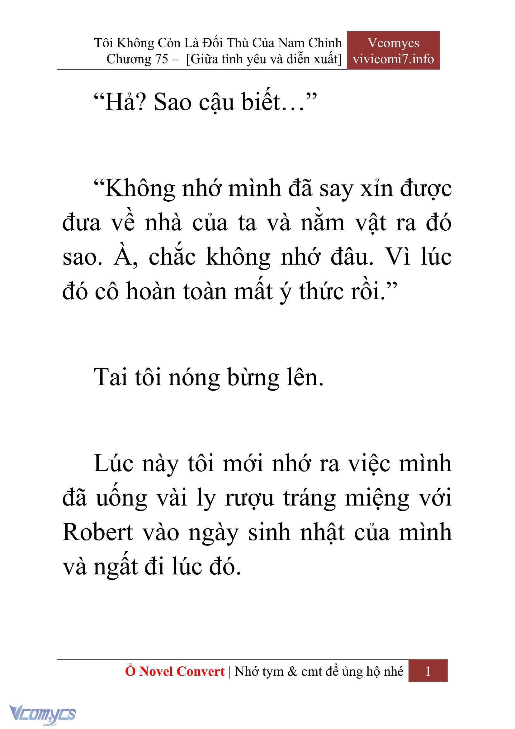 [Novel] Tôi Không Còn Là Đối Thủ Của Nam Chính Chapter  75 - 3
