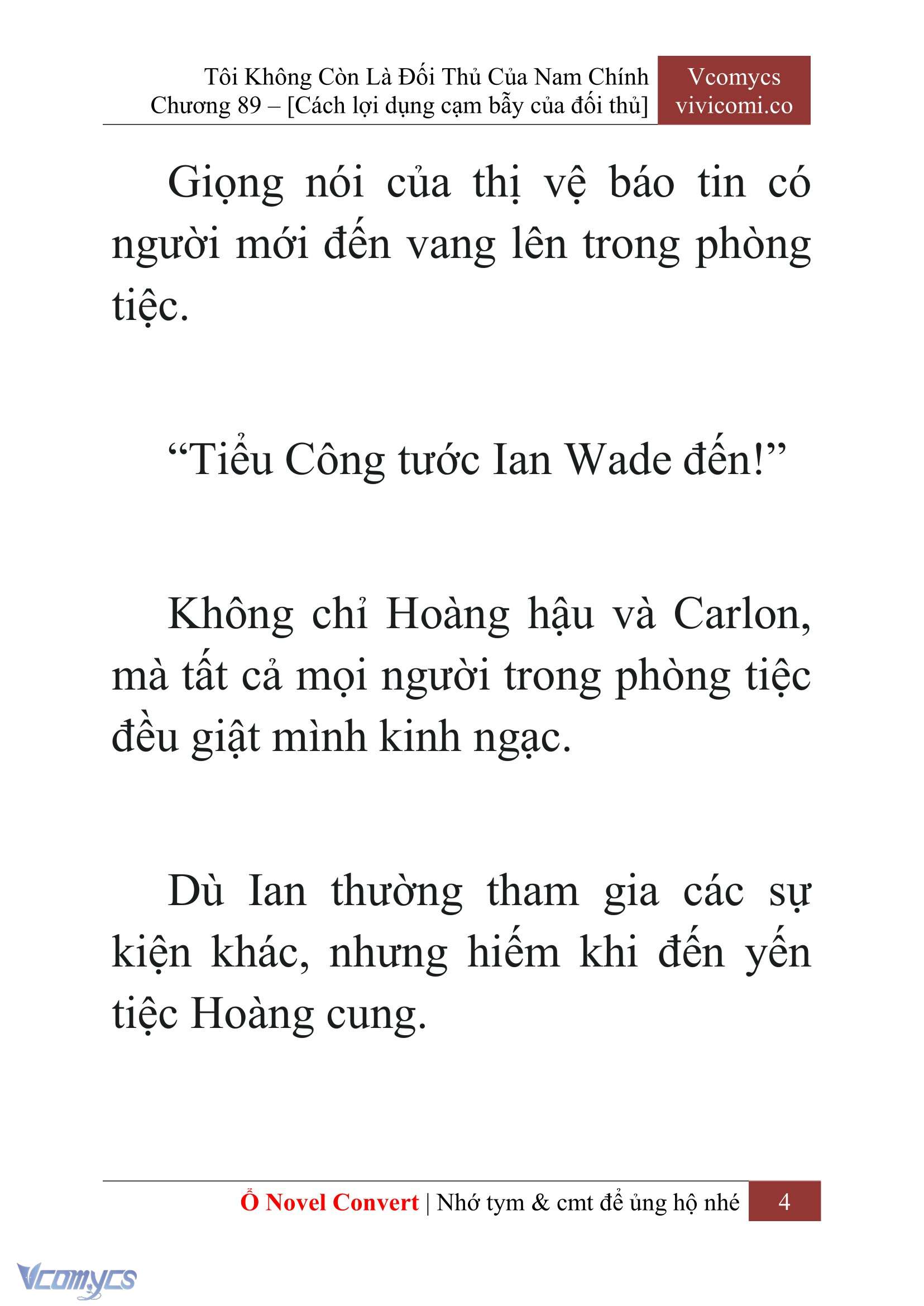 [Novel] Tôi Không Còn Là Đối Thủ Của Nam Chính Chapter  89 - 6