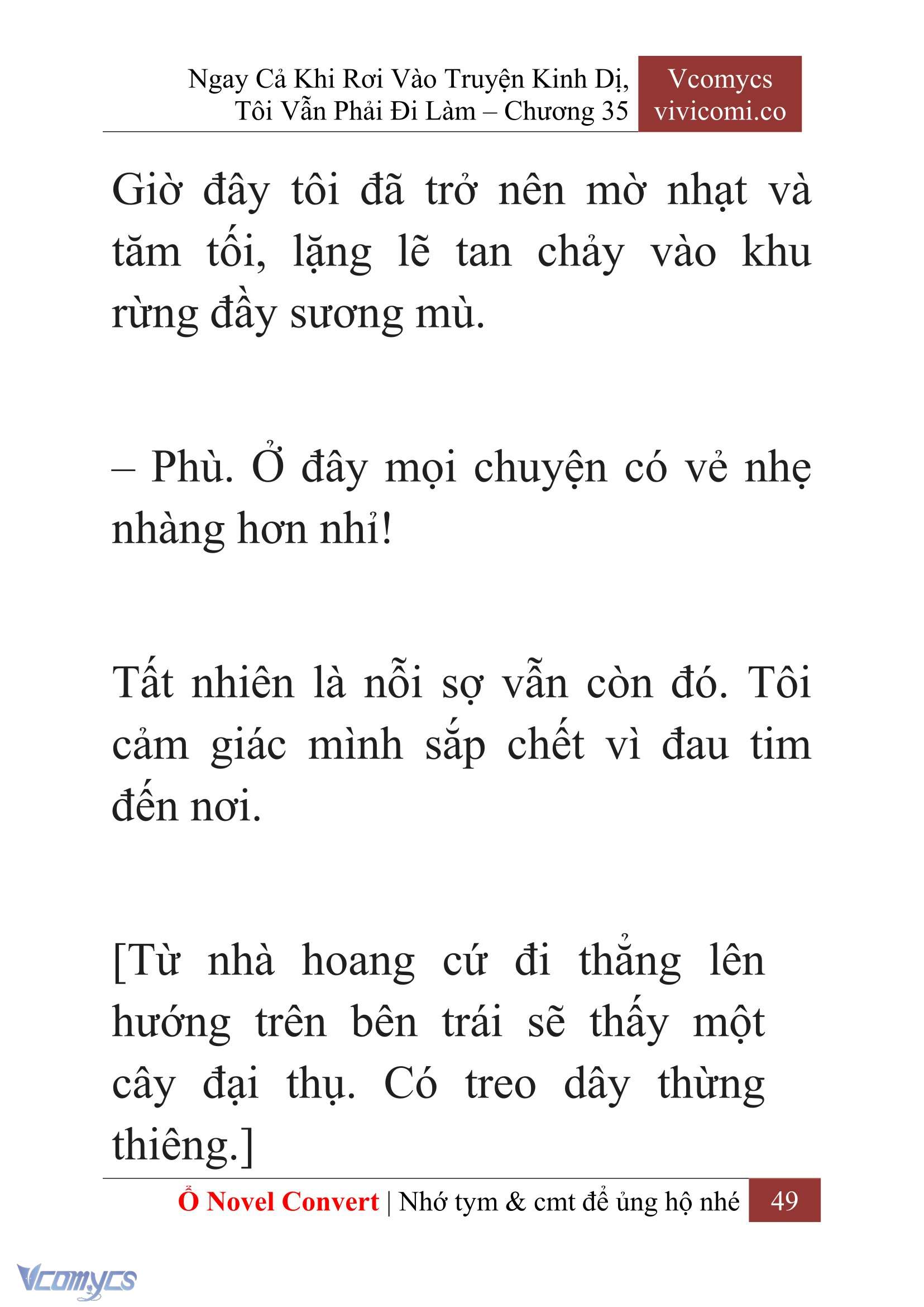 [Novel] Ngay Cả Khi Rơi Vào Truyện Kinh Dị, Tôi Vẫn Phải Đi Làm Chapter  35 - 51