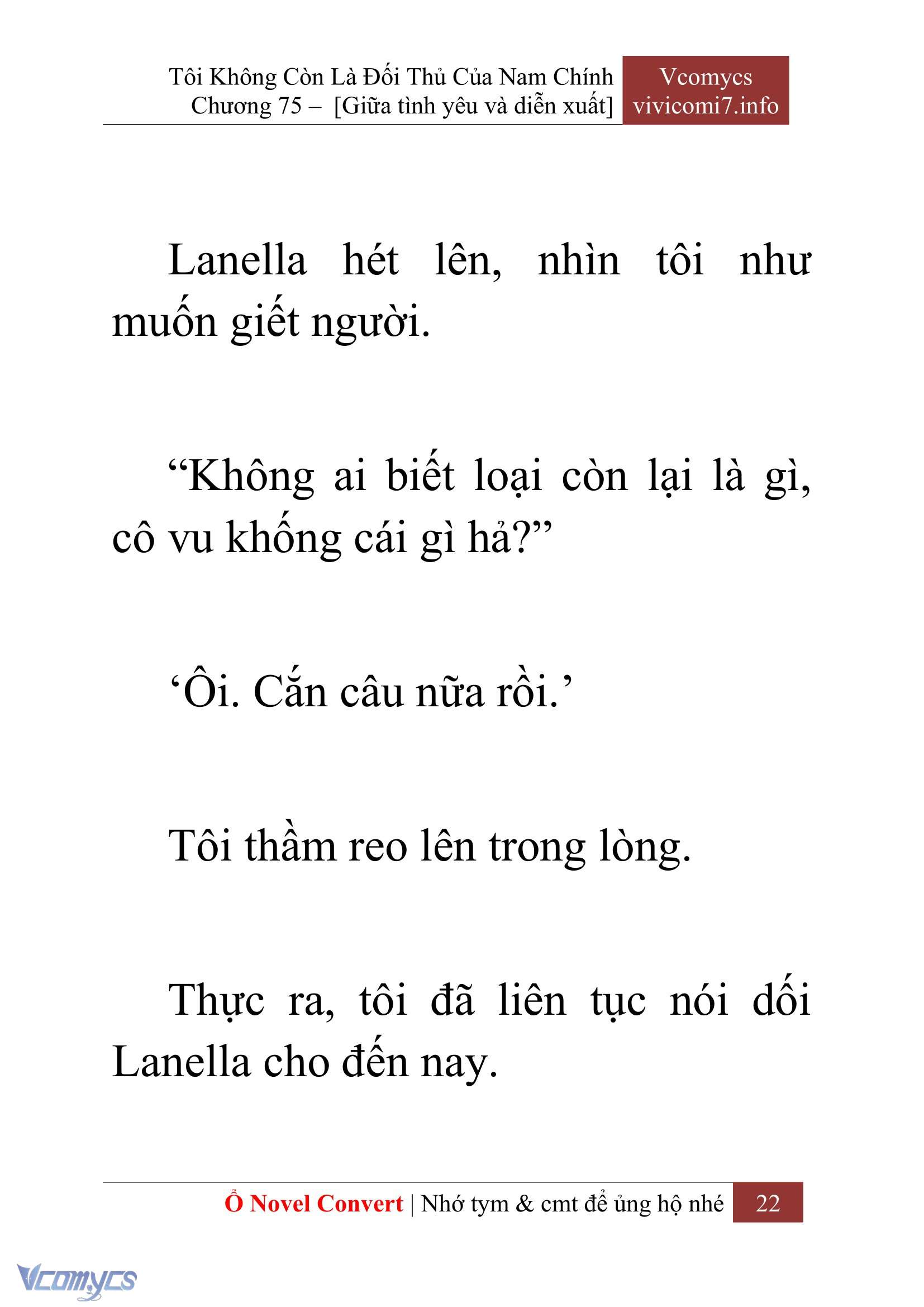 [Novel] Tôi Không Còn Là Đối Thủ Của Nam Chính Chapter  75 - 24