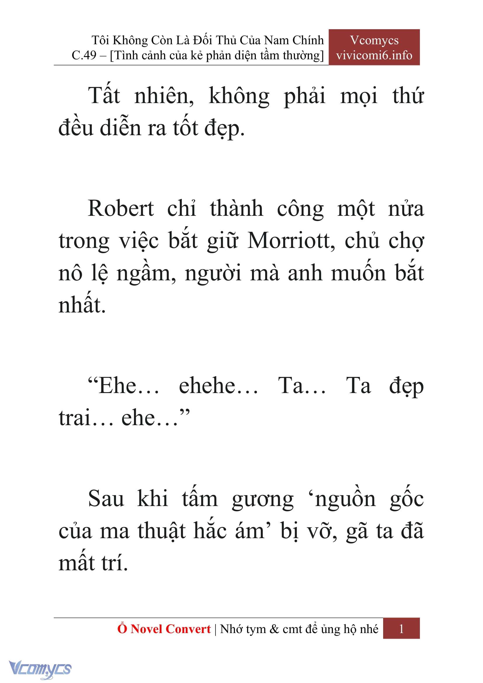 [Novel] Tôi Không Còn Là Đối Thủ Của Nam Chính Chapter  49 - 3