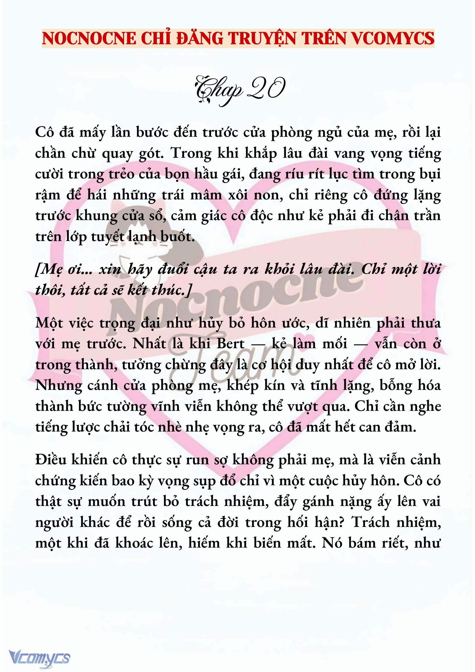 [NOVEL] CÁ RỪNG KHÔN NGOAN Chapter  20 - 2