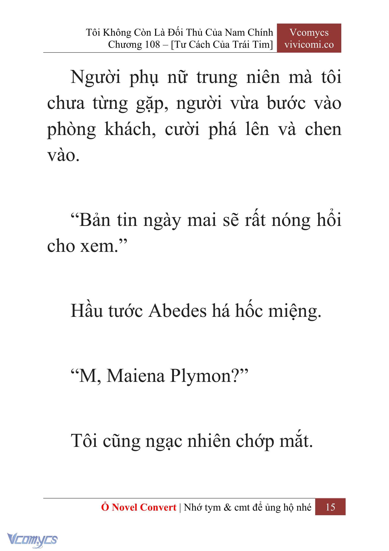 [Novel] Tôi Không Còn Là Đối Thủ Của Nam Chính Chapter  108 - 17