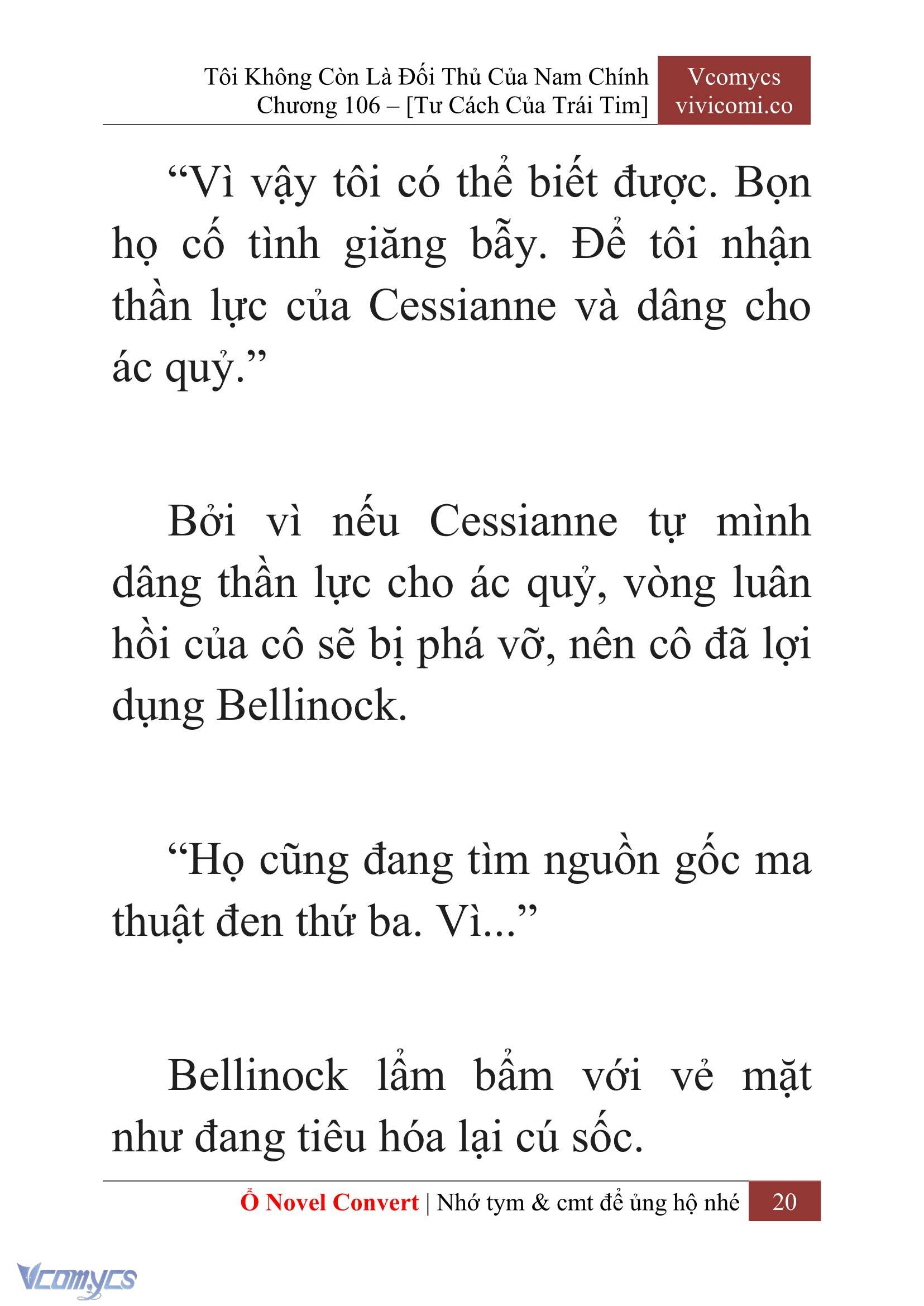 [Novel] Tôi Không Còn Là Đối Thủ Của Nam Chính Chapter  106 - 22