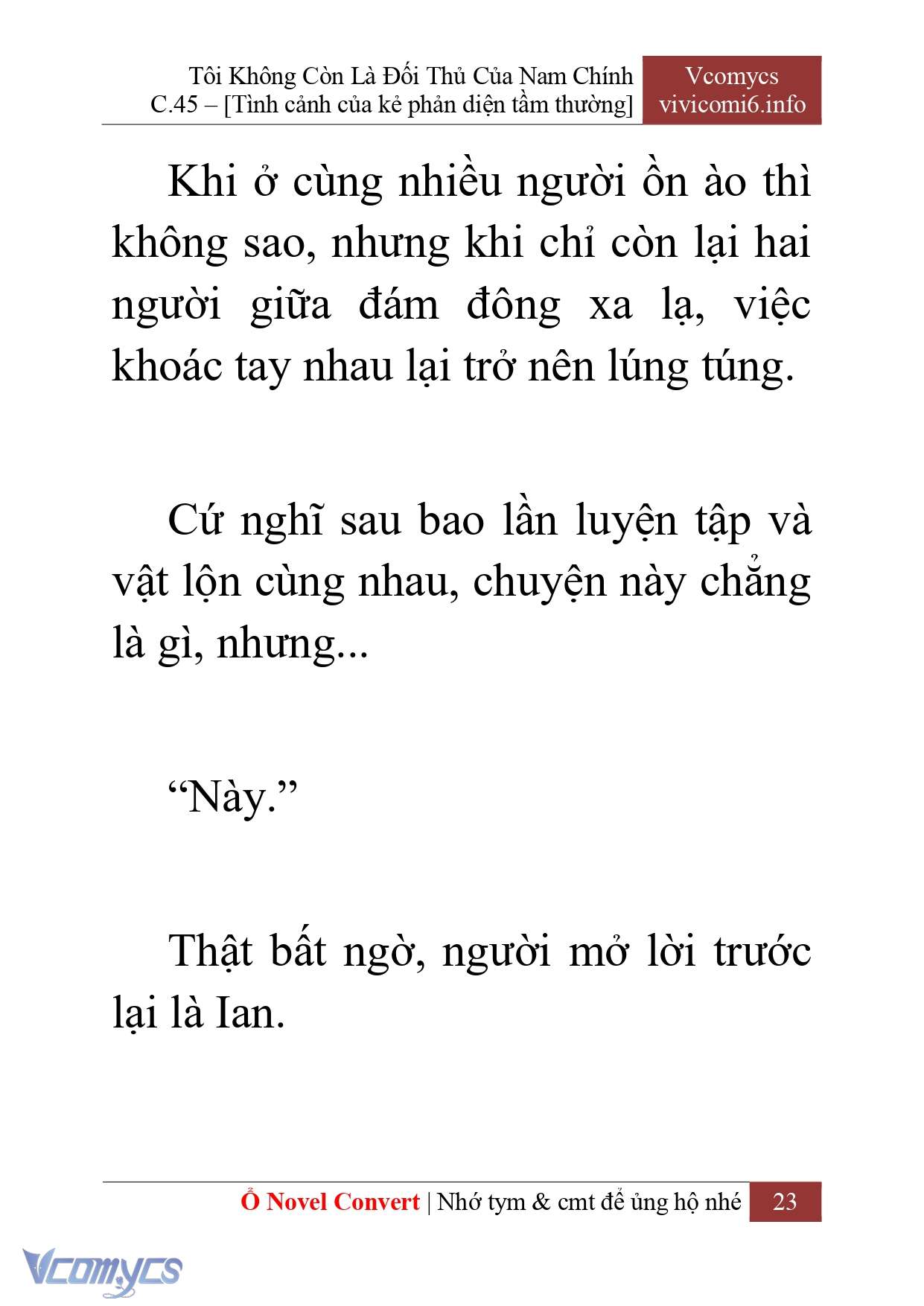[Novel] Tôi Không Còn Là Đối Thủ Của Nam Chính Chapter  45 - 25